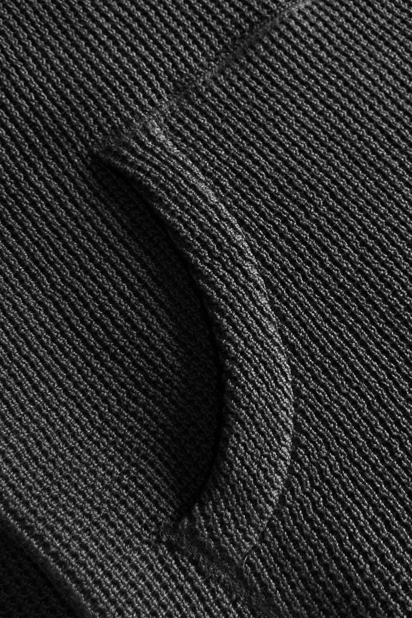 Addict Clothes ACVM Waffle Cotton Knit Hoodie - Black - Image 5
