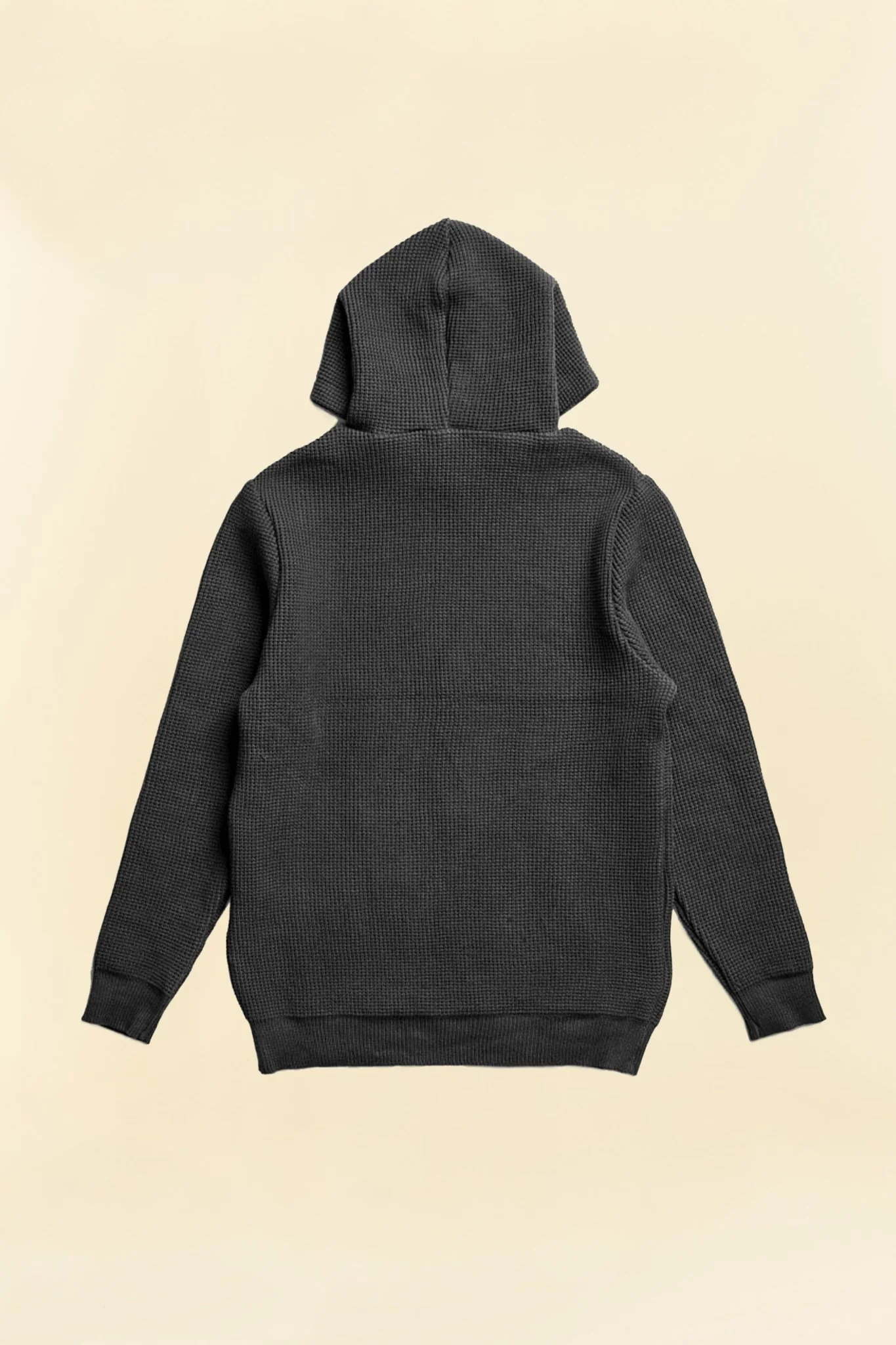 Addict Clothes ACVM Waffle Cotton Knit Hoodie - Black - Image 7