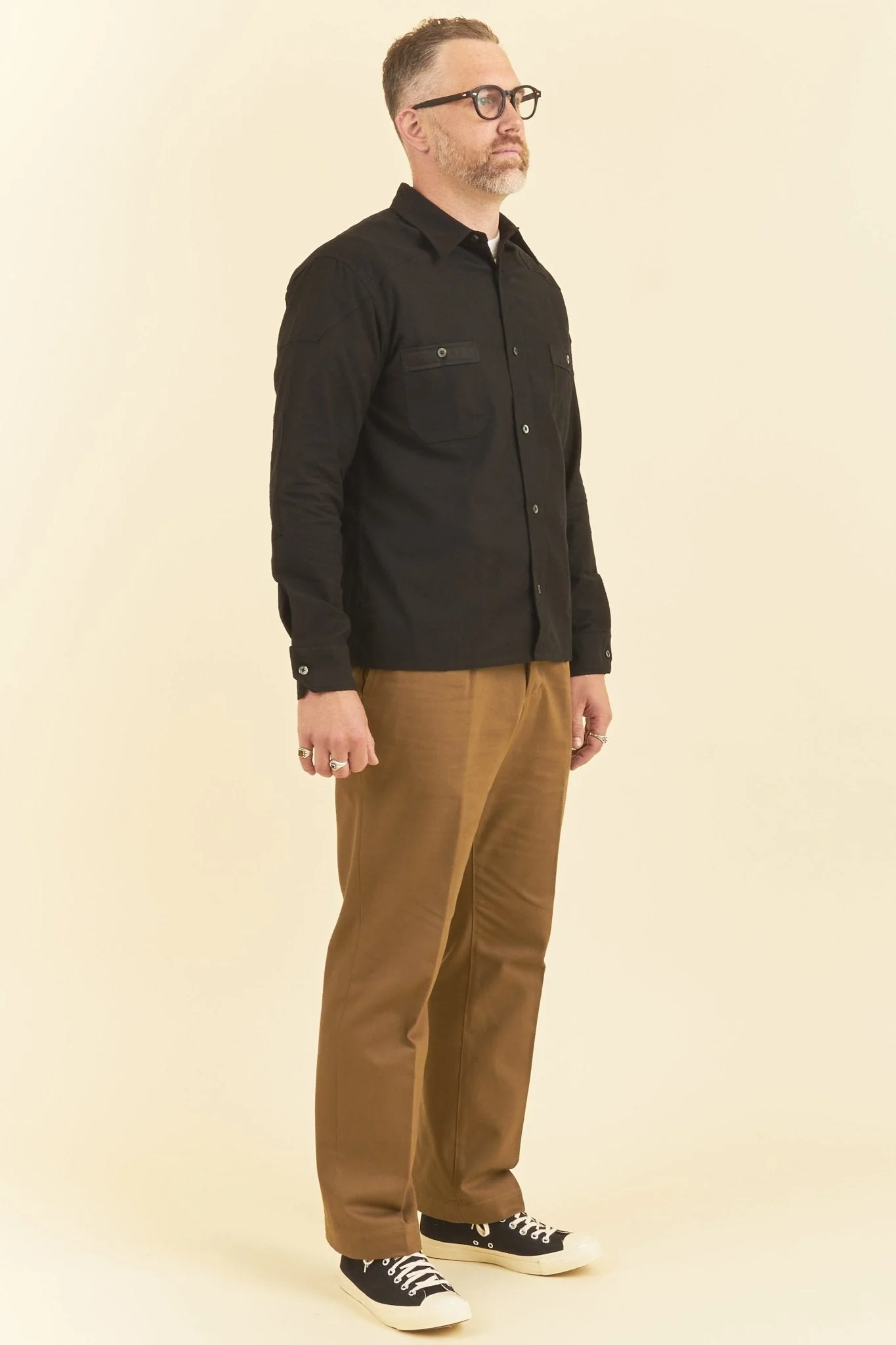 Addict Clothes ACVM Moleskin Shirt - Black - Image 3