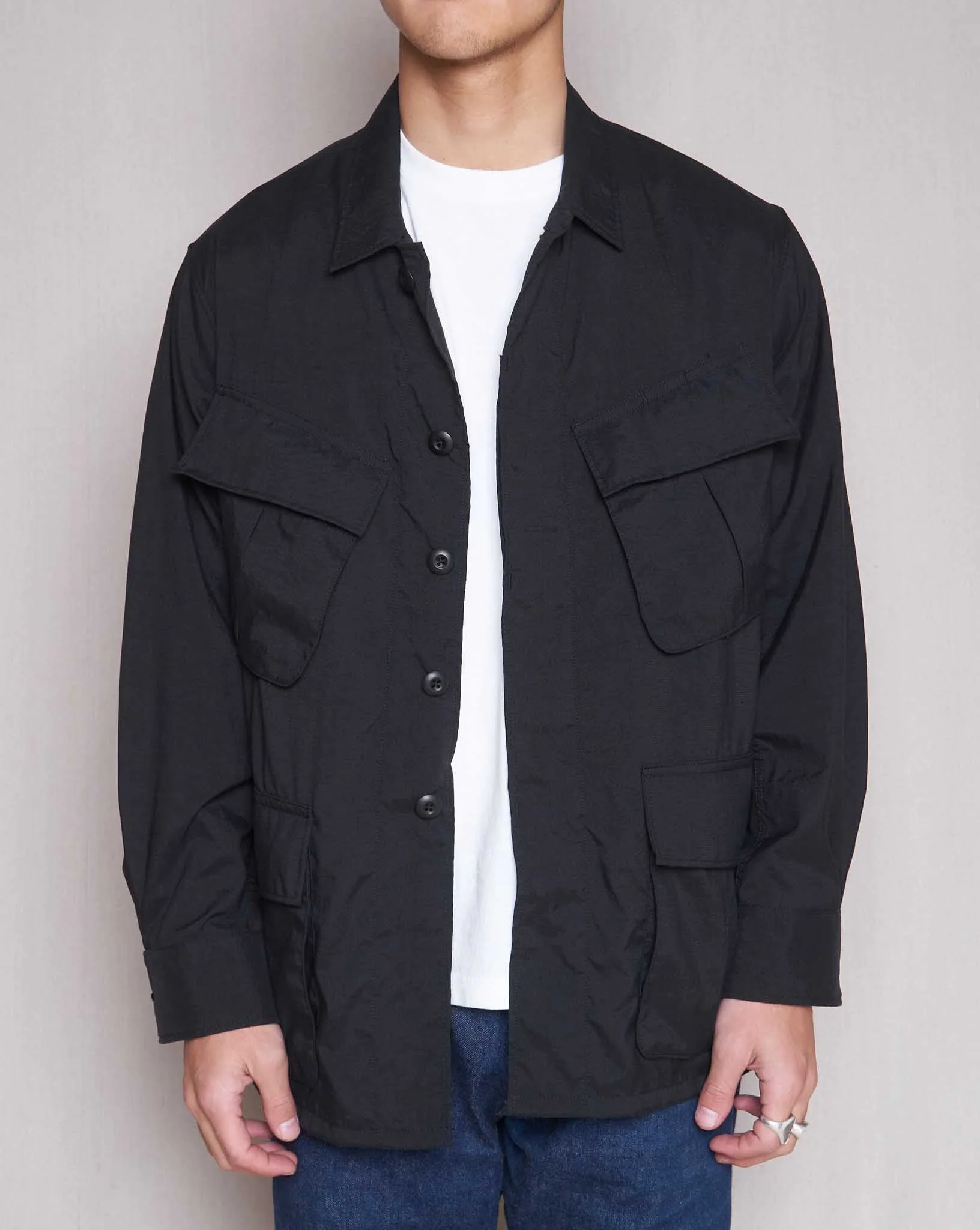 Addict Clothes ACVM Nylon Fatigue Jacket - Black - Image 3