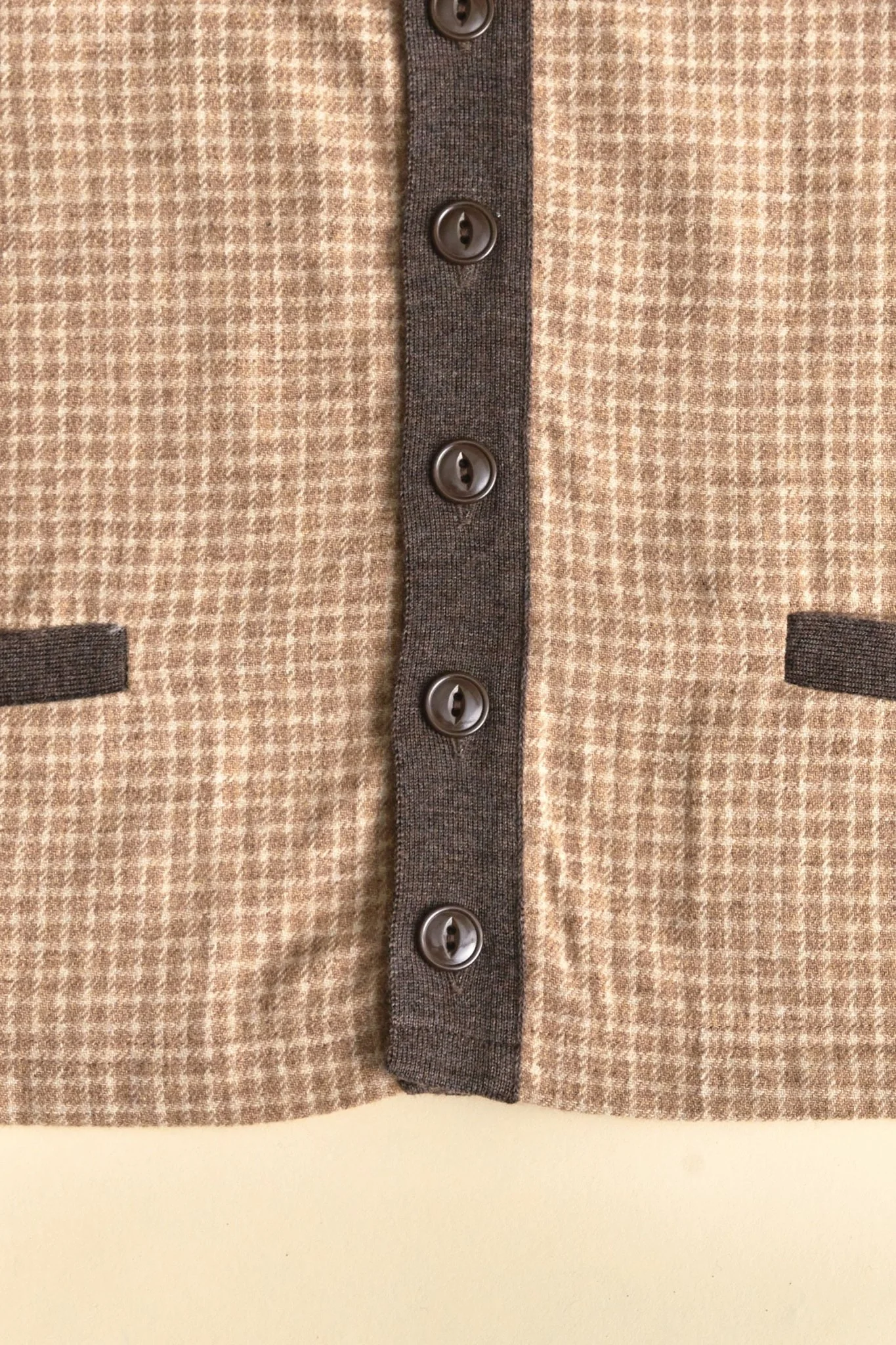 Belafonte Ragtime Panel Cardigan - Smoky Brown - Image 3