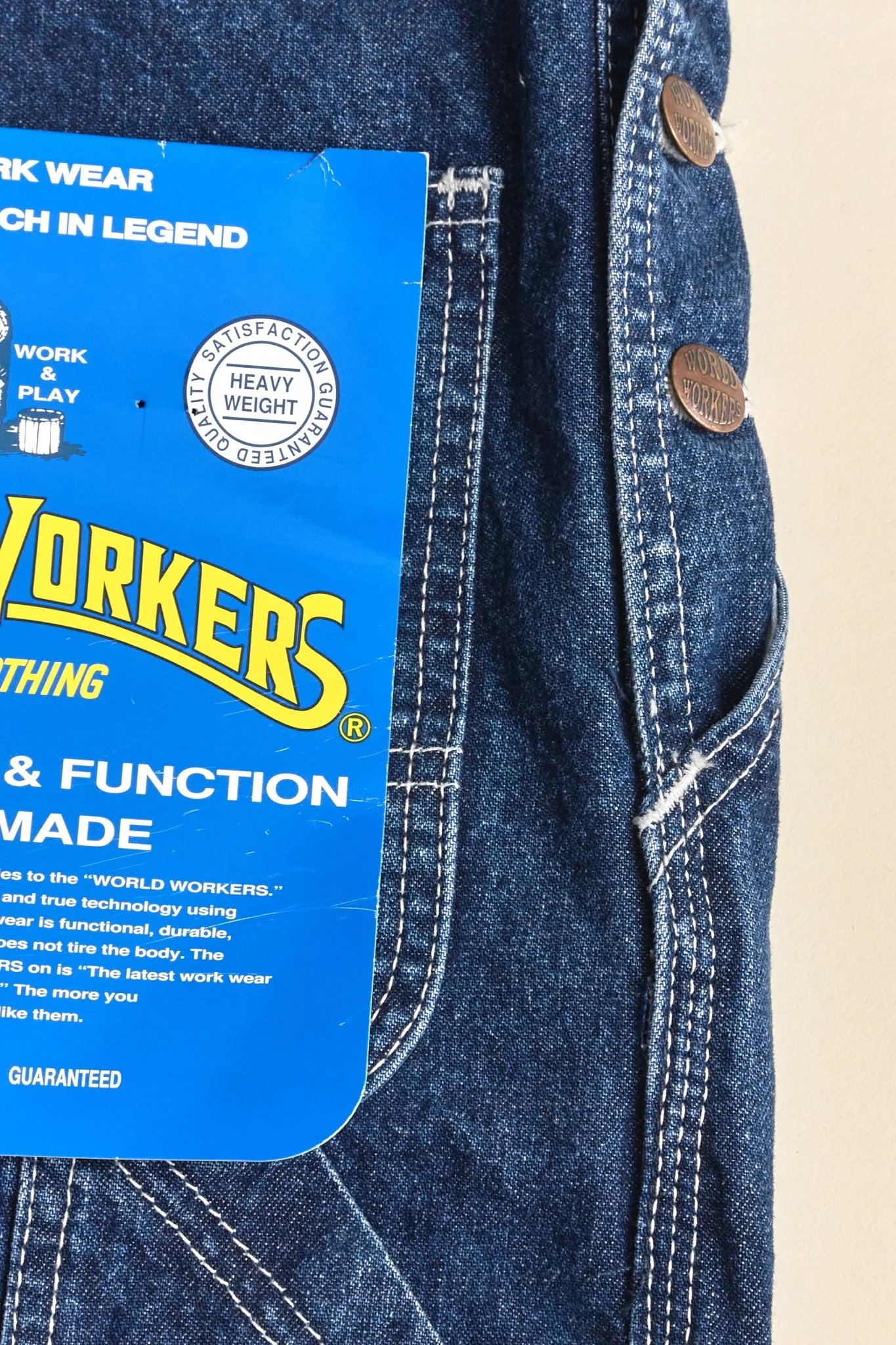 Big John World Workers Overall - Rinse - Image 6