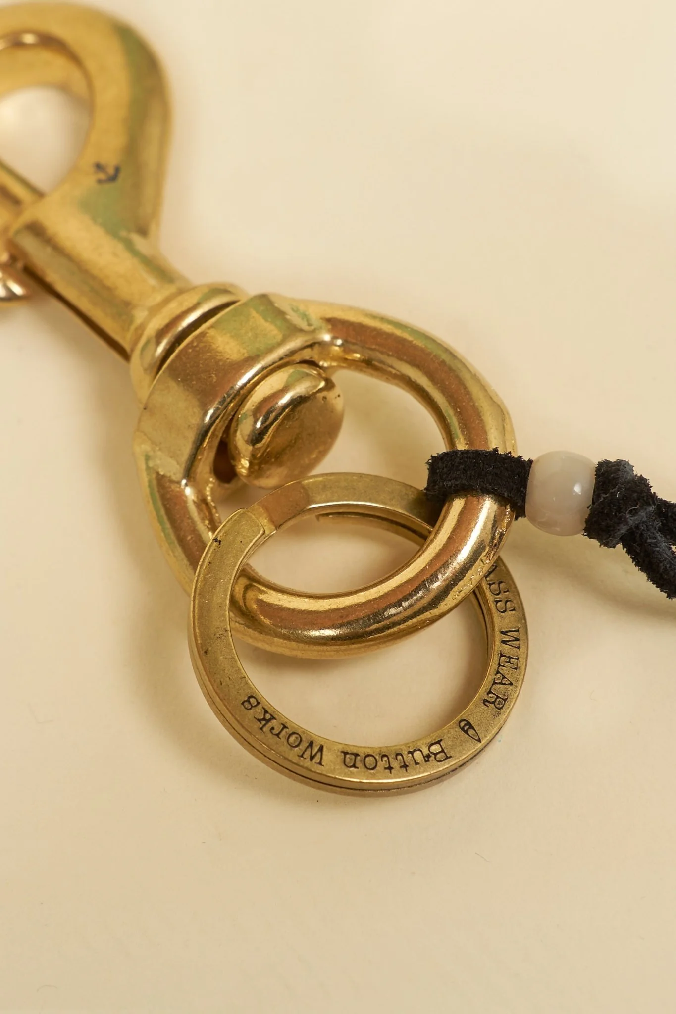 Button Works "Brass Wear" Key Holder - Brass - Image 9