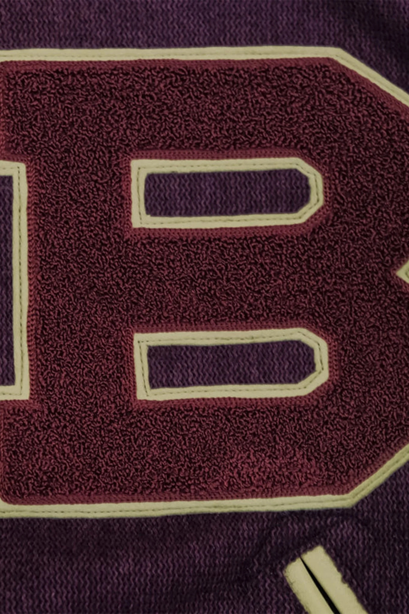 Brown's Beach Varsity Jacket - Burgundy - Image 9