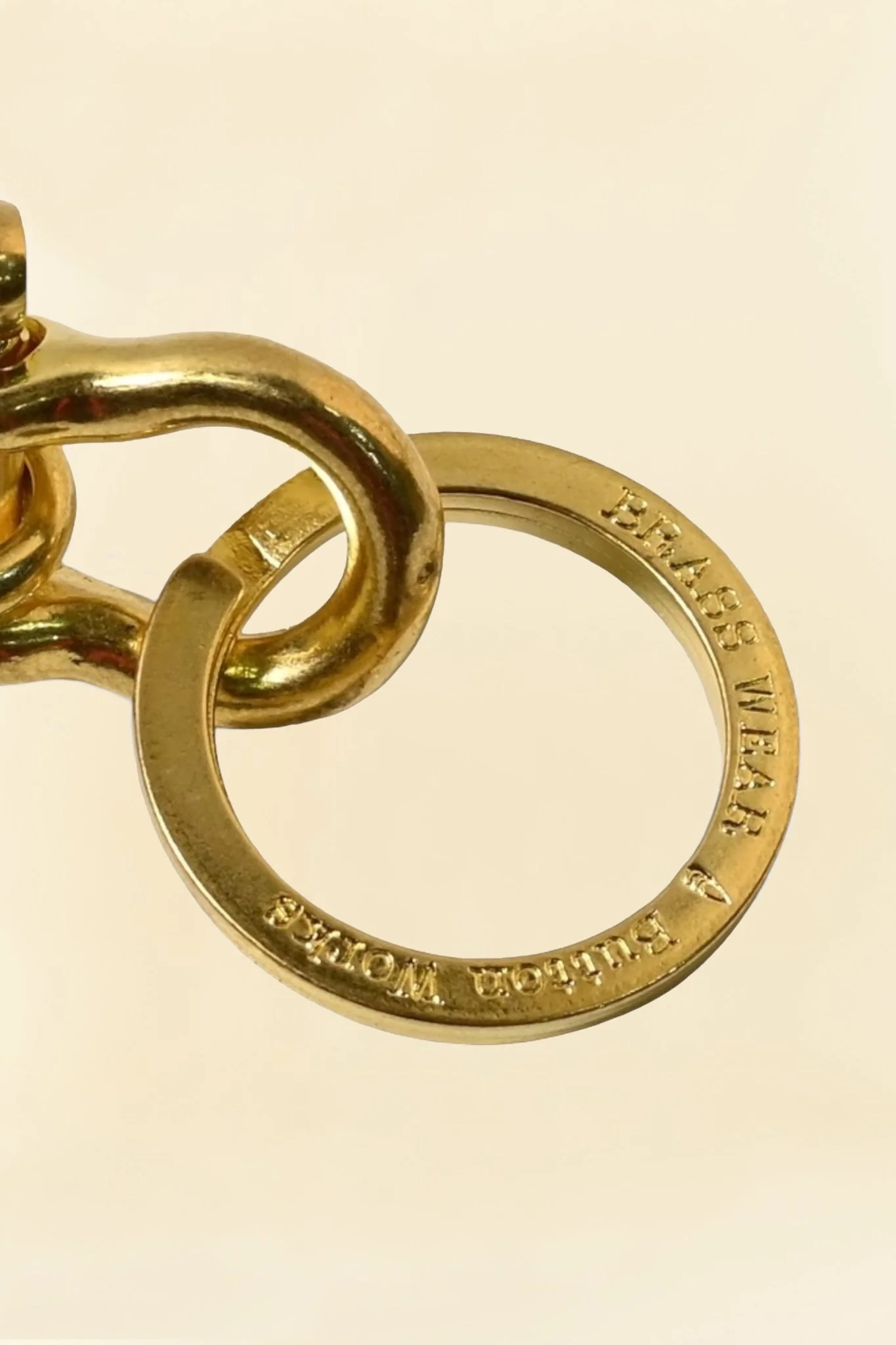 Button Works "Brass Wear" Fish Hook Key Holder - Image 2