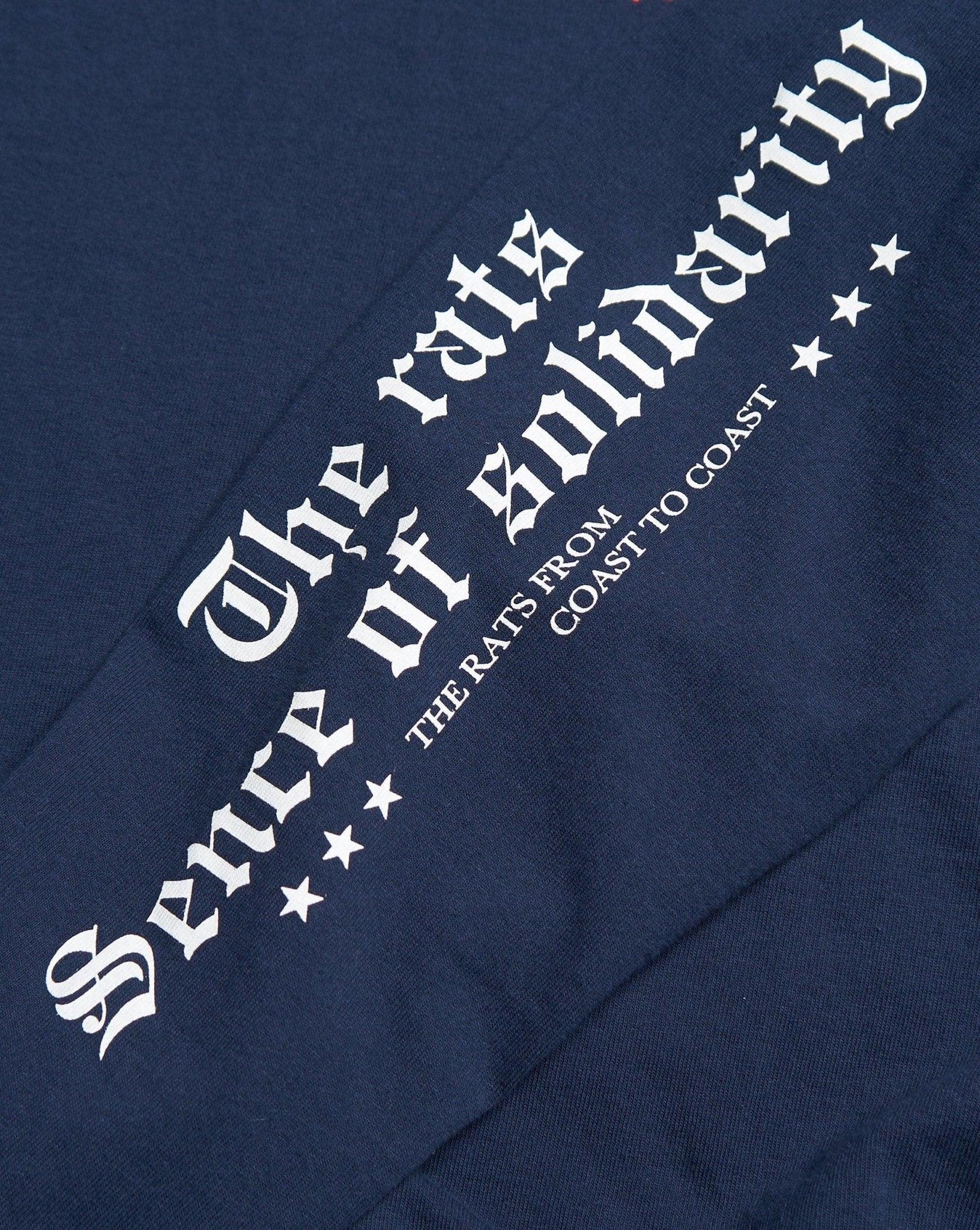 Rats Old English Long Sleeve - Navy - Image 3