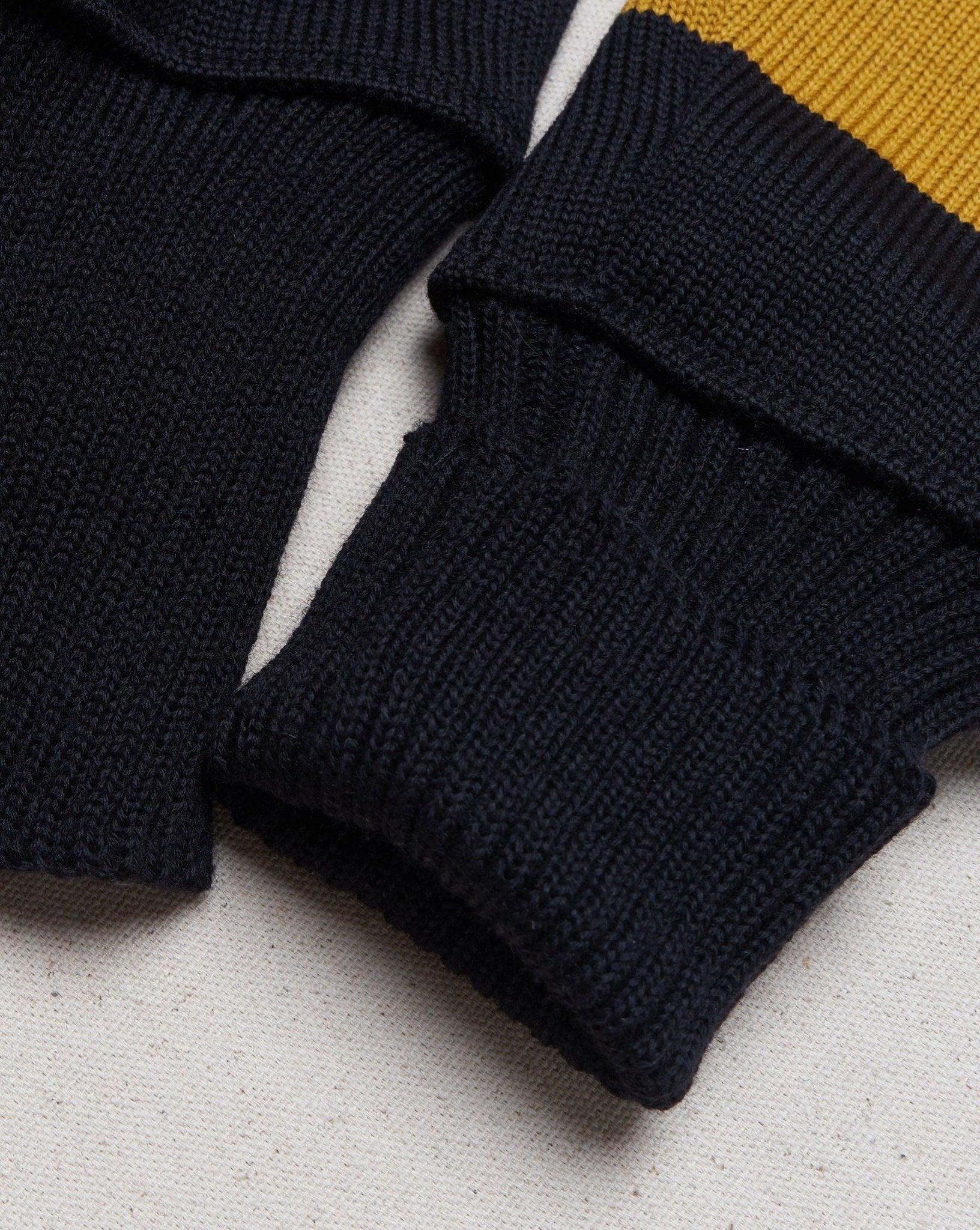 Dehen Motorcycle Sweater - Black / Gold - Image 7