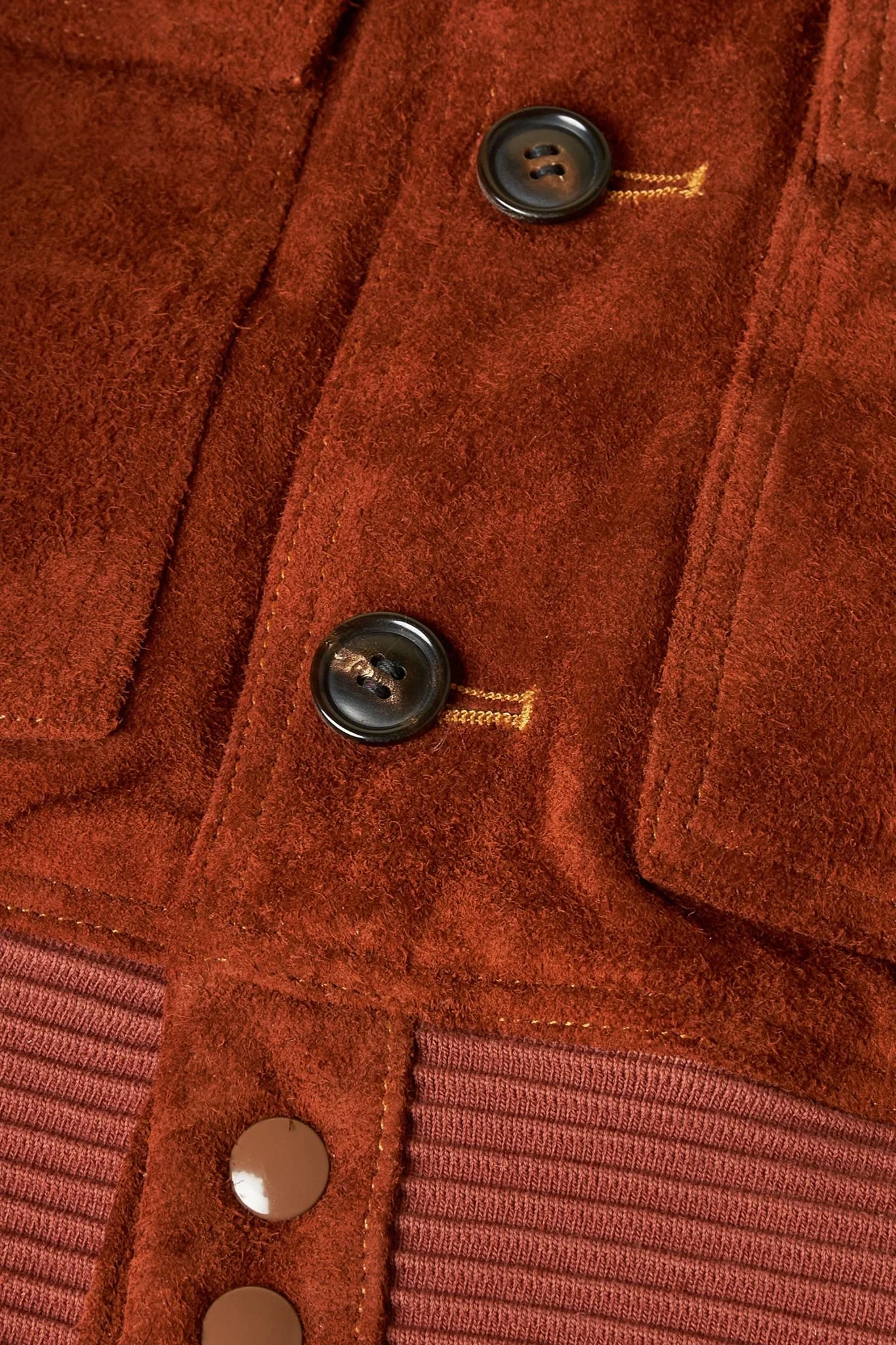 Double Helix 'Huntsman' Horsehide Suede Jacket - Brown - Image 10