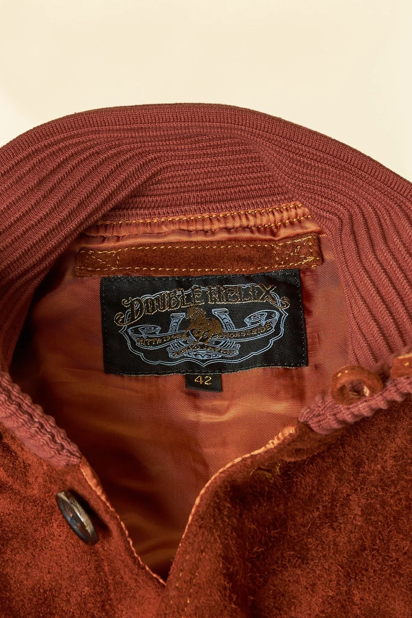 Double Helix 'Huntsman' Horsehide Suede Jacket - Brown - Image 8