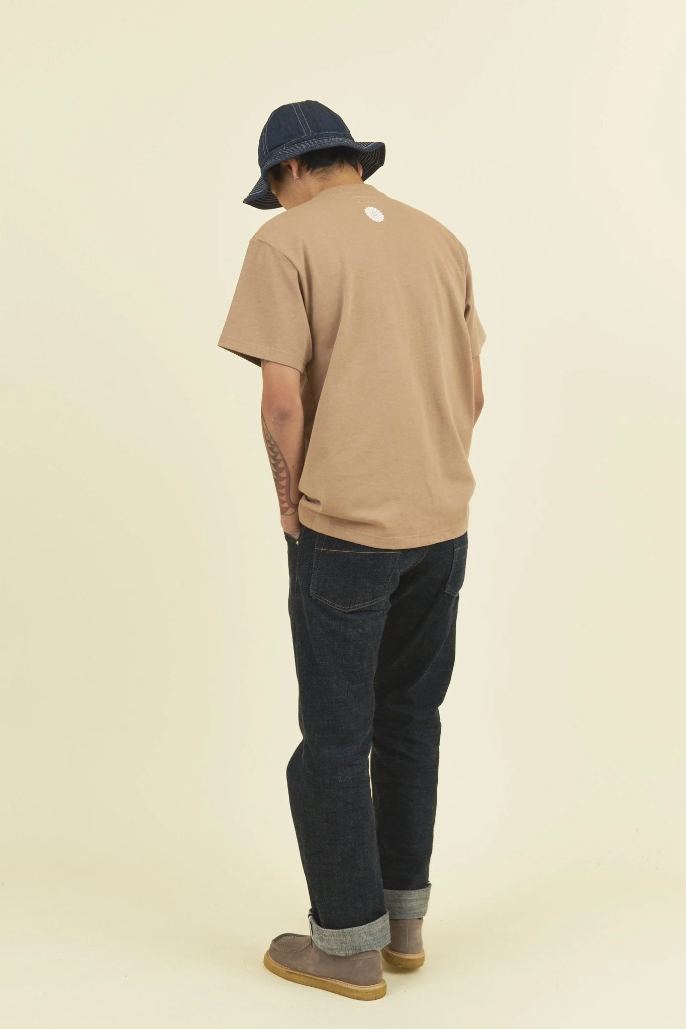 Godspeed 'Zenith' Heavyweight Organic T-Shirt - Brown - Image 5