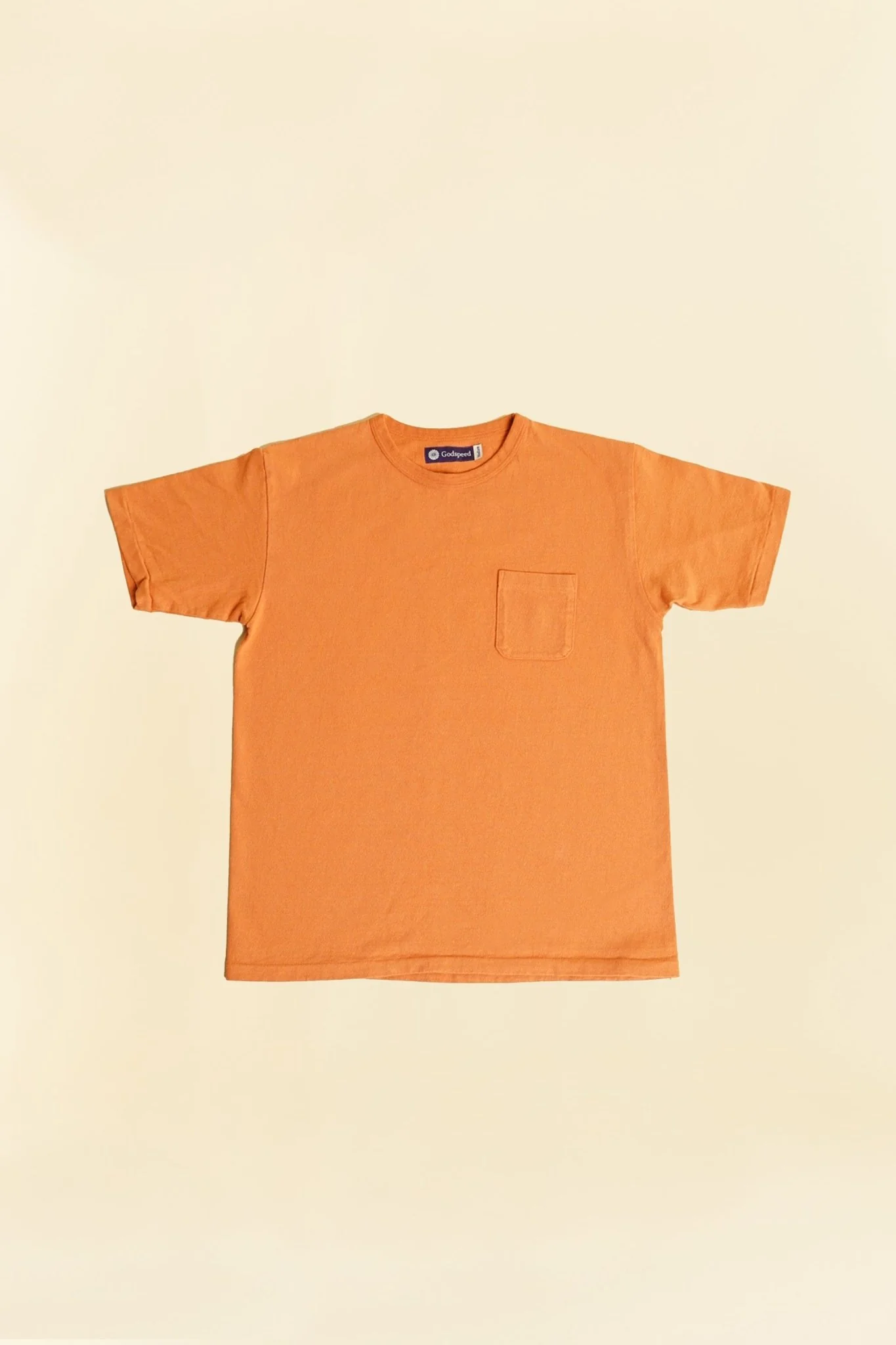 Godspeed Heavyweight Tsuriami 10oz Loopwheel Pocket T-Shirt - Orange - Image 3