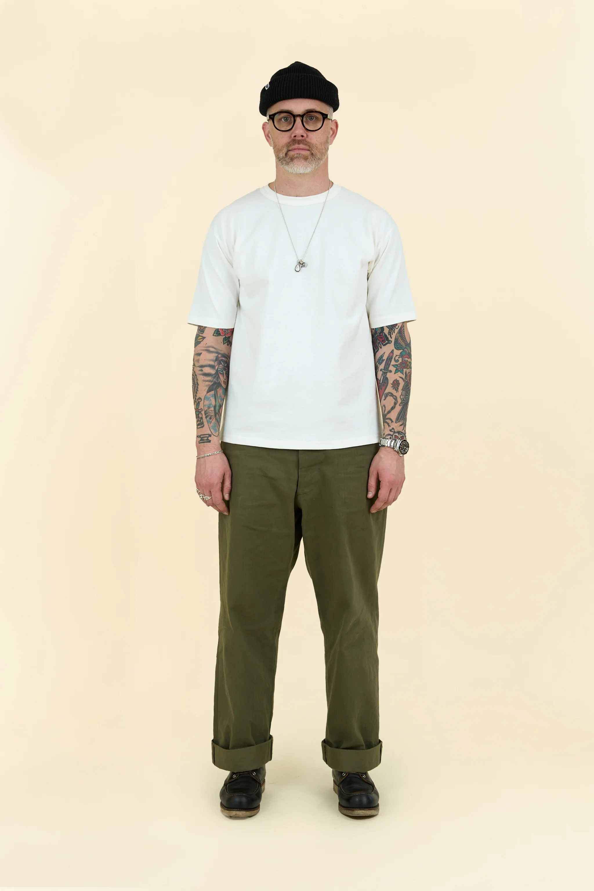 Godspeed Heavyweight Loopwheel 10oz T-Shirt - Natural - Image 2