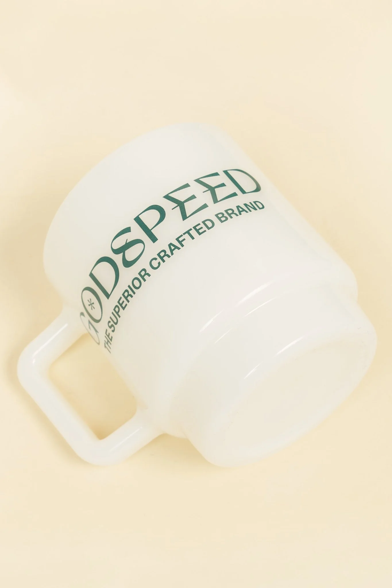 Godspeed Milk Glass 'Perseverance' Stacking Mug - Green - Image 2