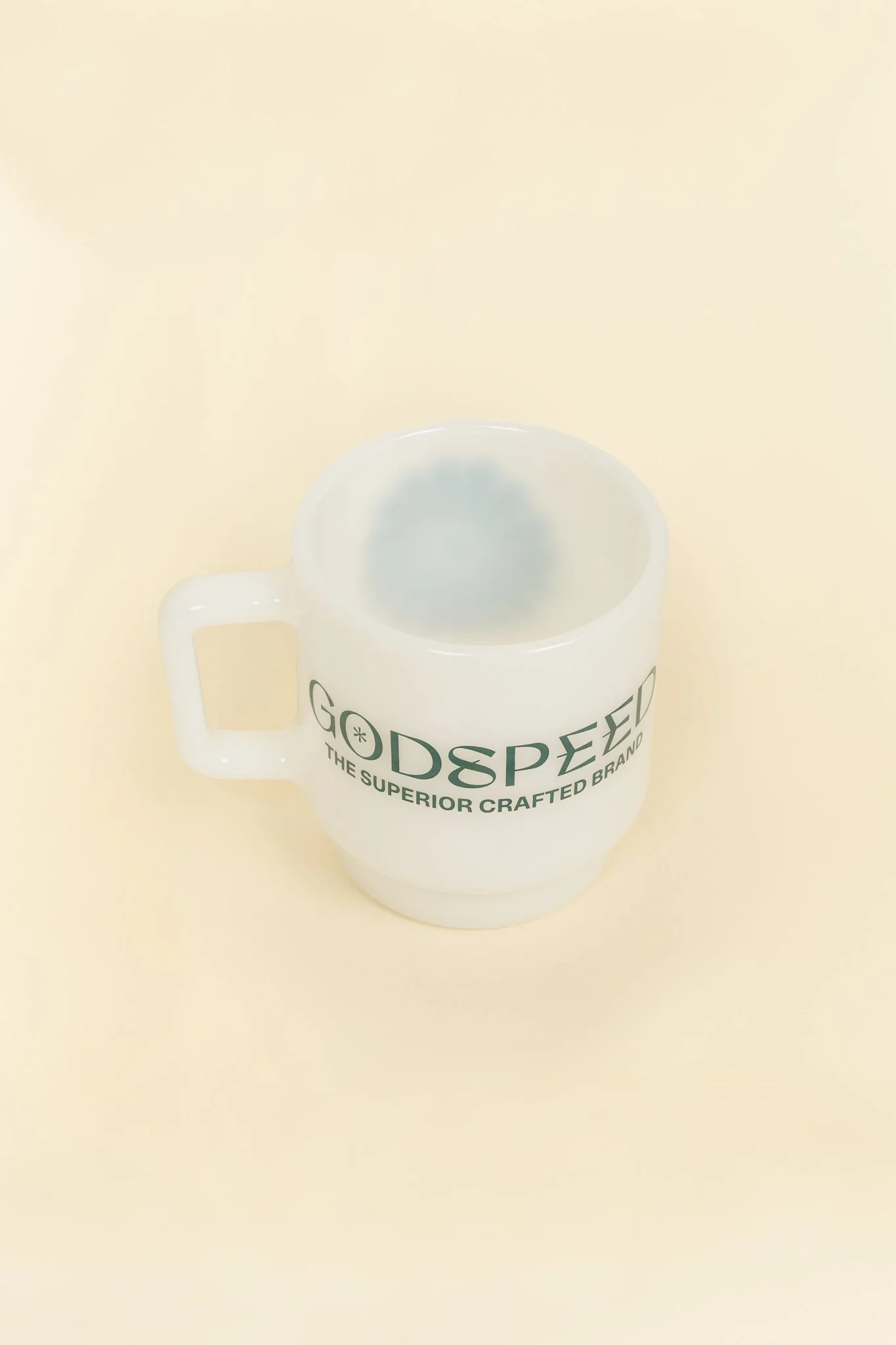 Godspeed Milk Glass 'Perseverance' Stacking Mug - Green - Image 6