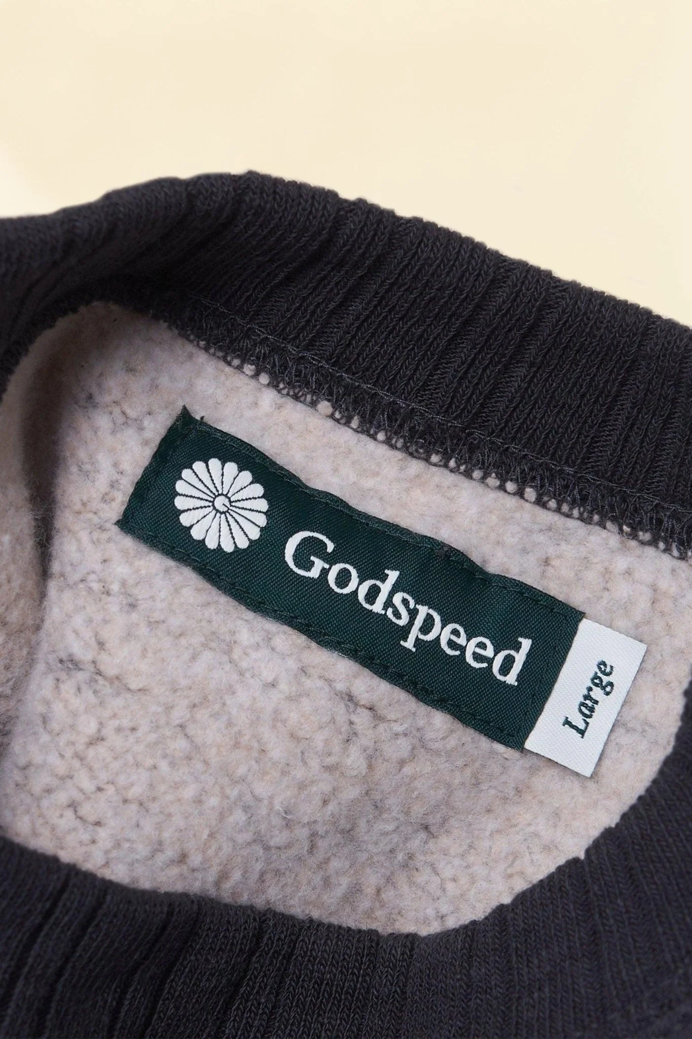 Godspeed Tsuriami Loopwheel Cotton Sweatshirt - Black - Image 3