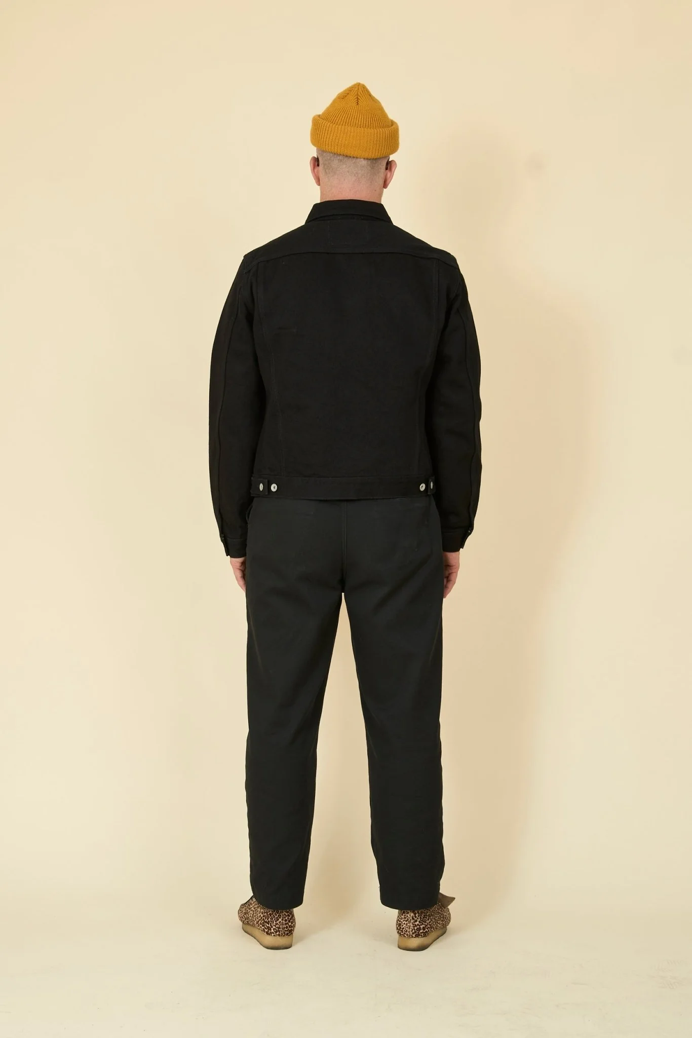 Iron Heart 21oz Selvedge Denim Modified Type III Jacket - Superblack (Fades To Grey) - Image 6