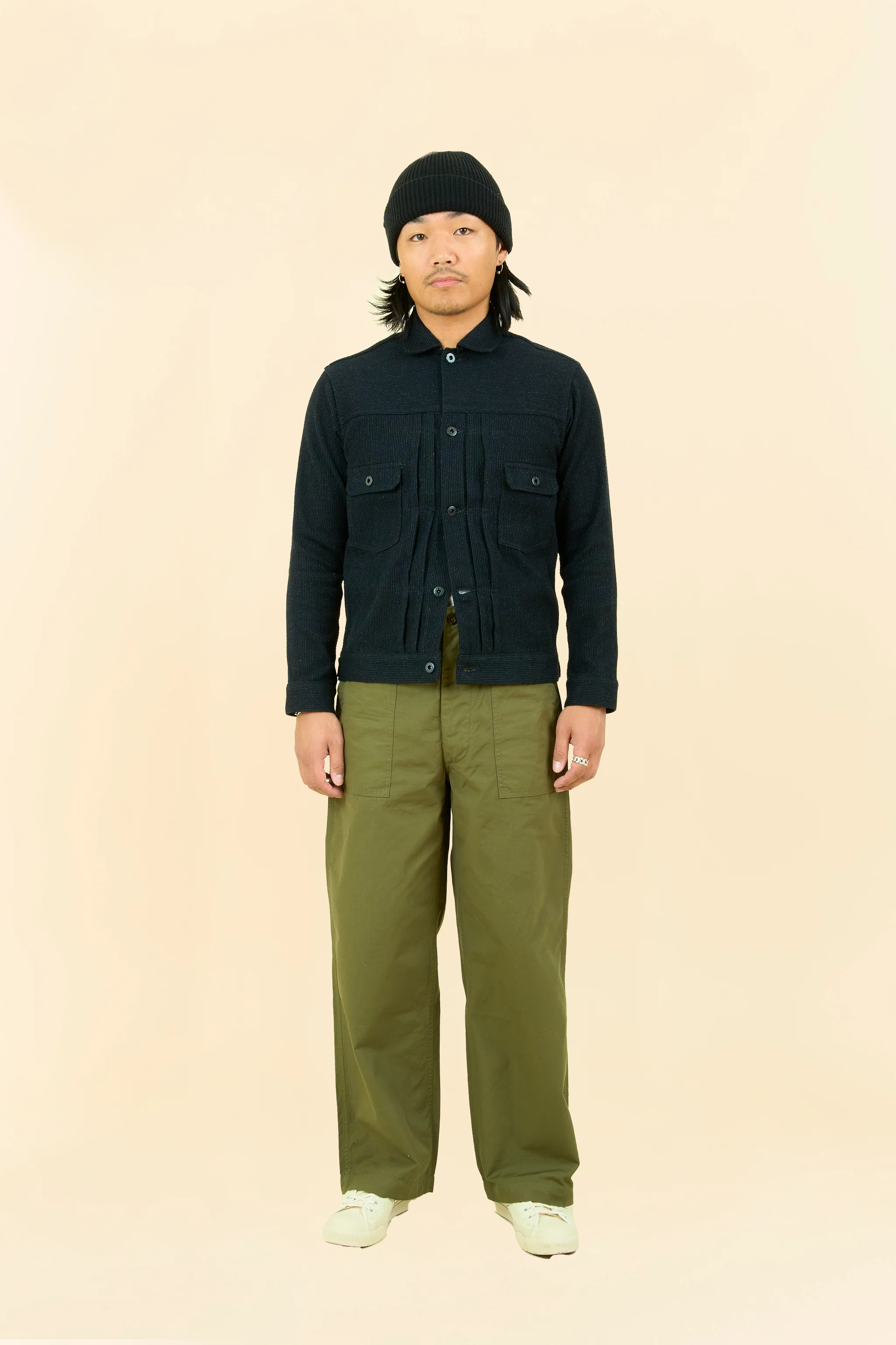 Japan Blue Sashiko Type 2 Jacket - Black - Image 2