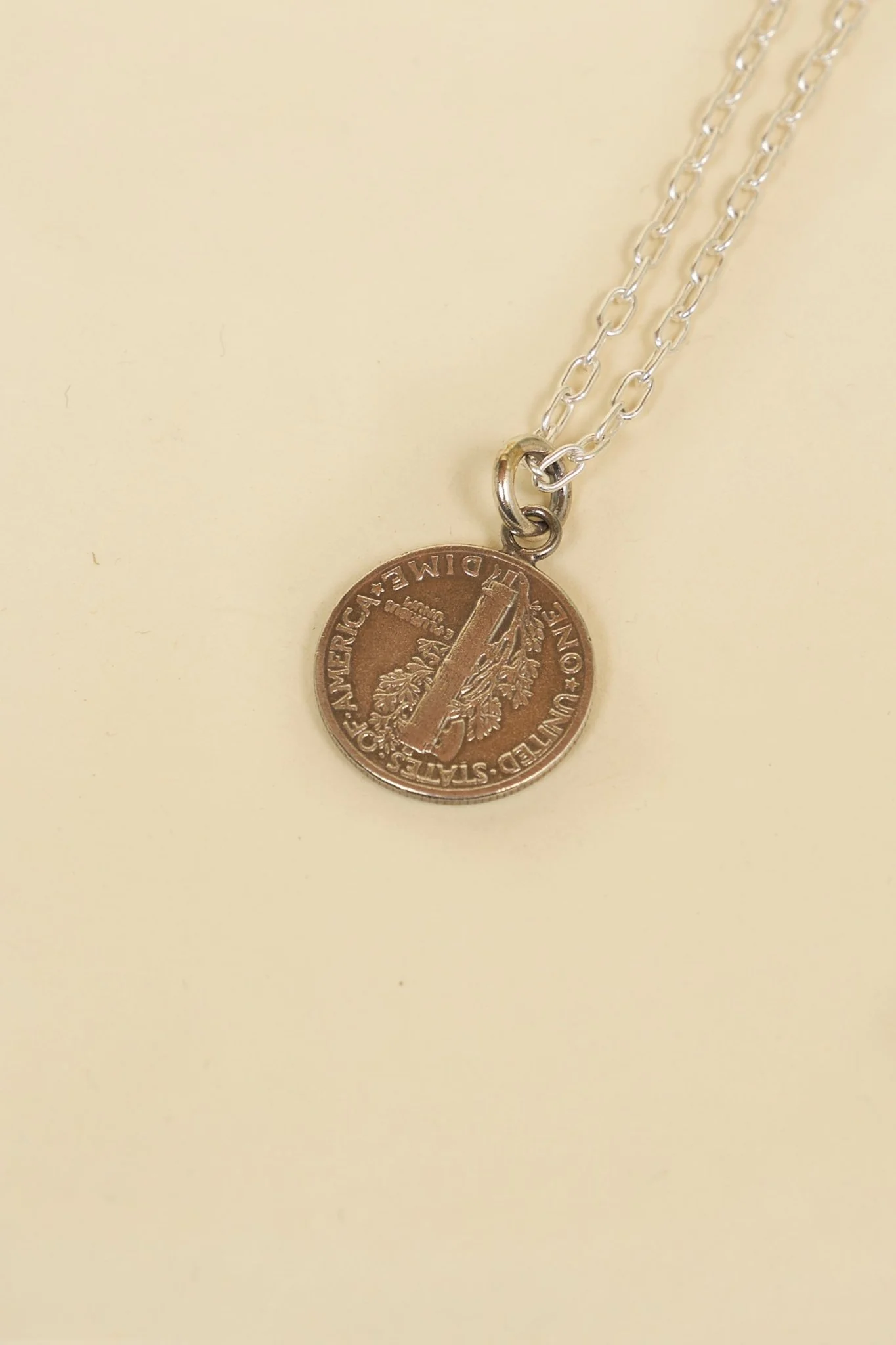 Button Works Mercury Dime Coin Necklace - Star - Image 3