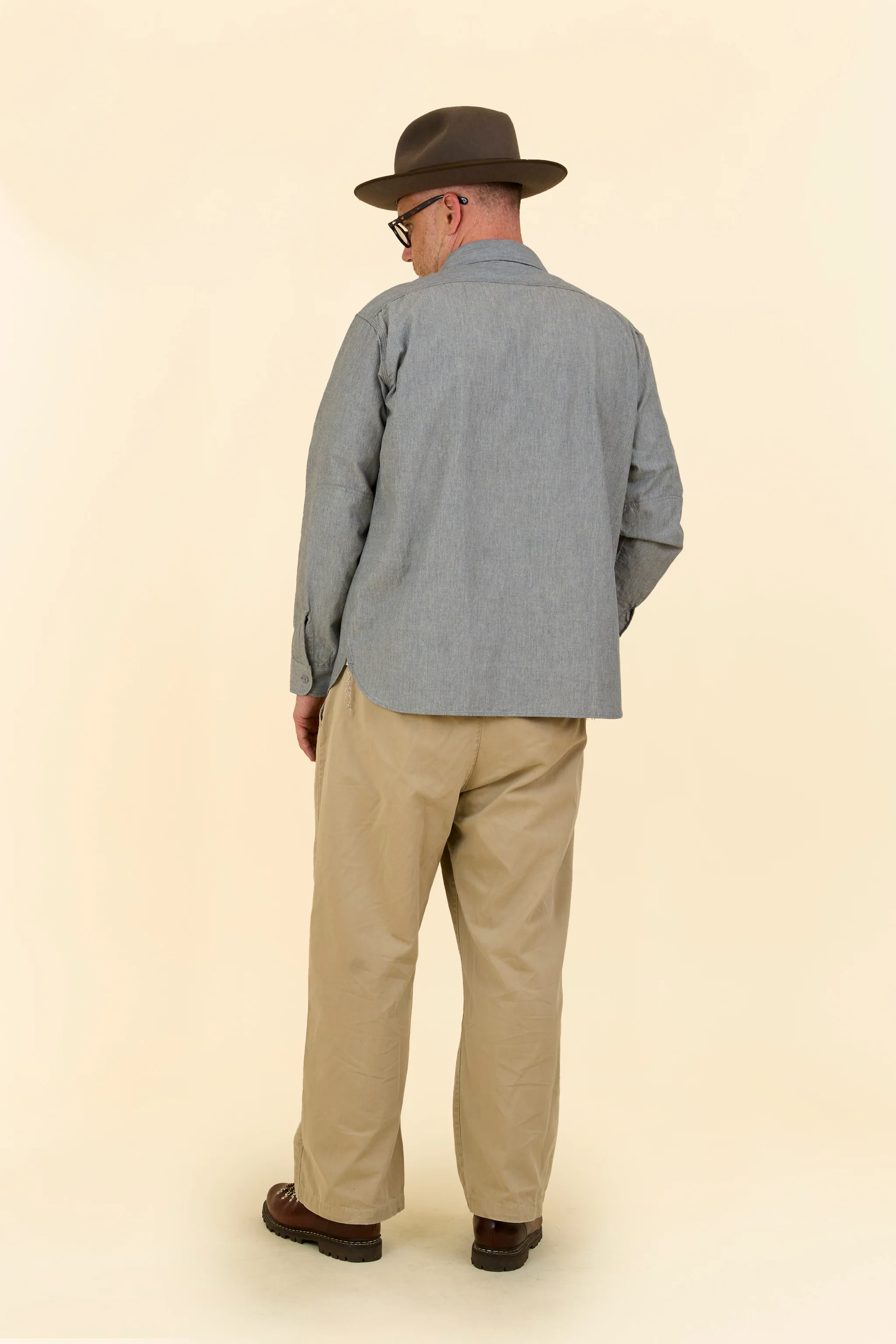 Pherrow's 60s Work Shirt - Grey - Image 7
