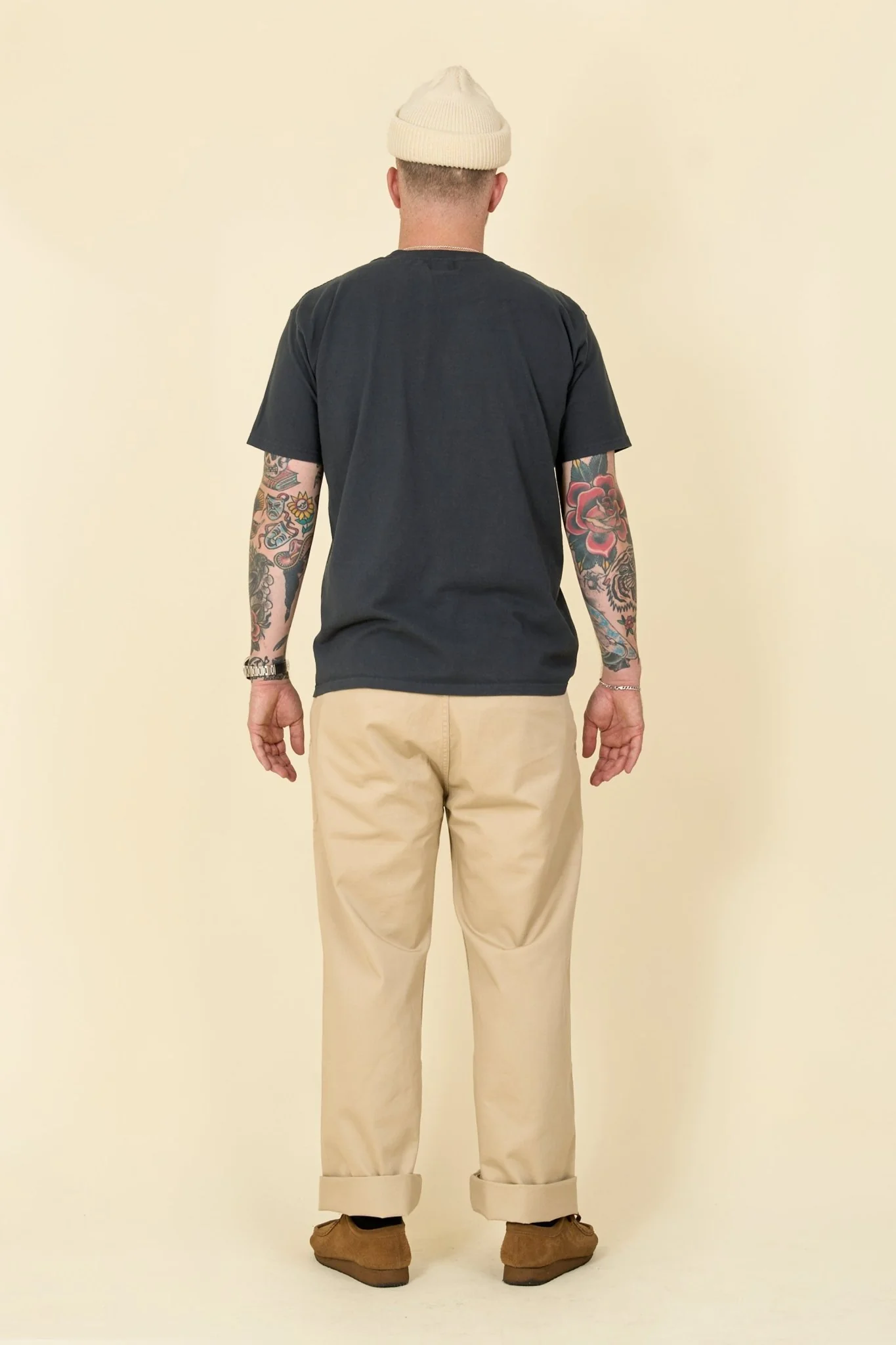 Pherrow's Classic Buffalo Print T-Shirt - Sulphur Black - Image 6