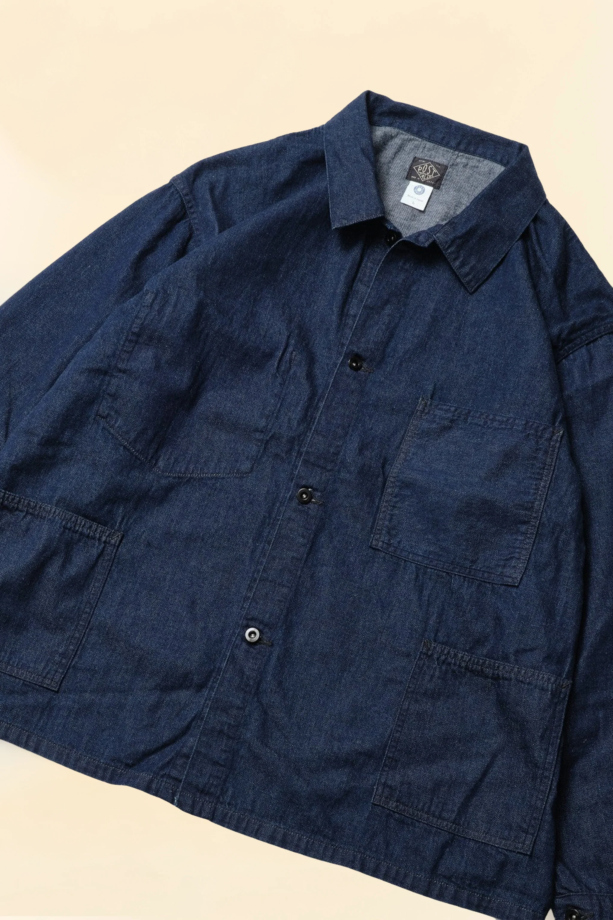 POST O'ALLS USMC 1930s Utility Jacket - Dark Indigo - Image 6