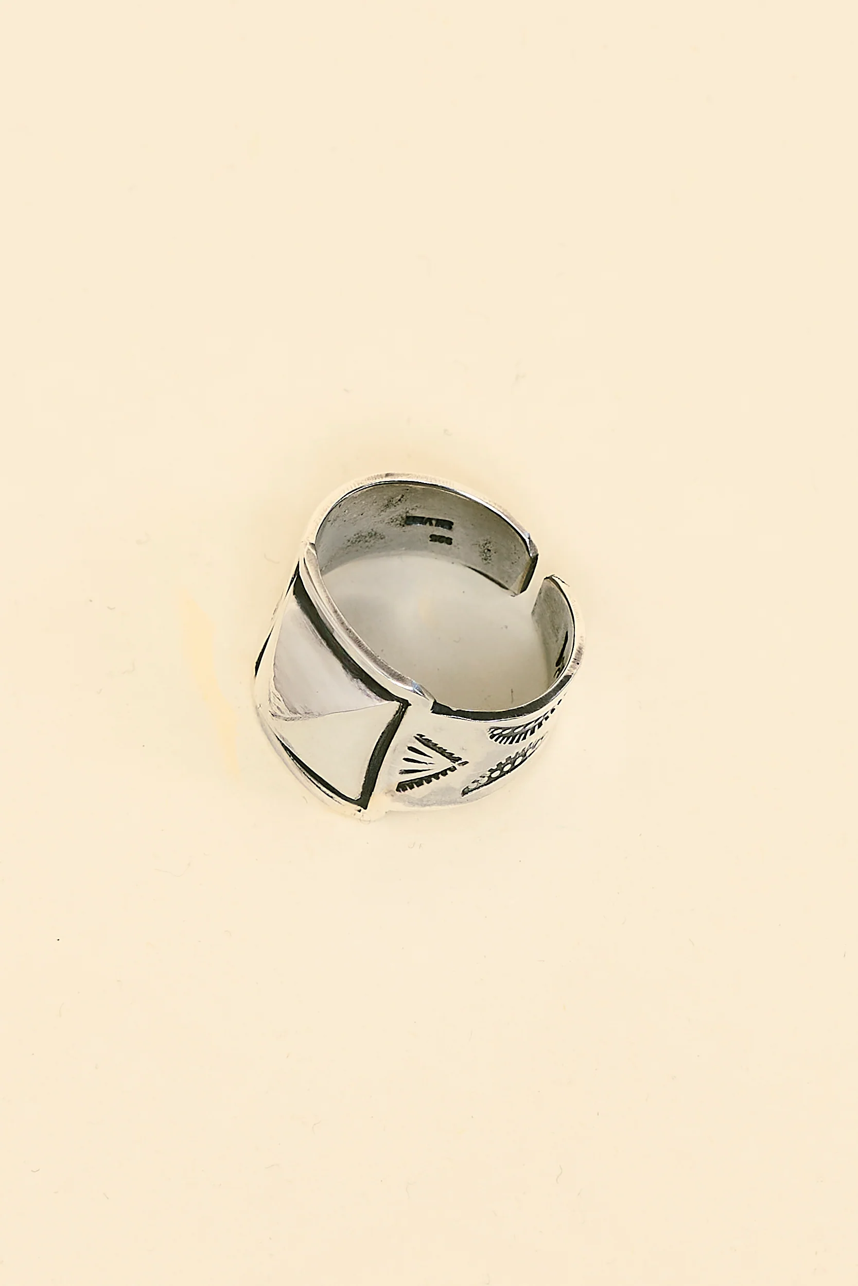 Munqa Pyramid Stud Ring - Image 2