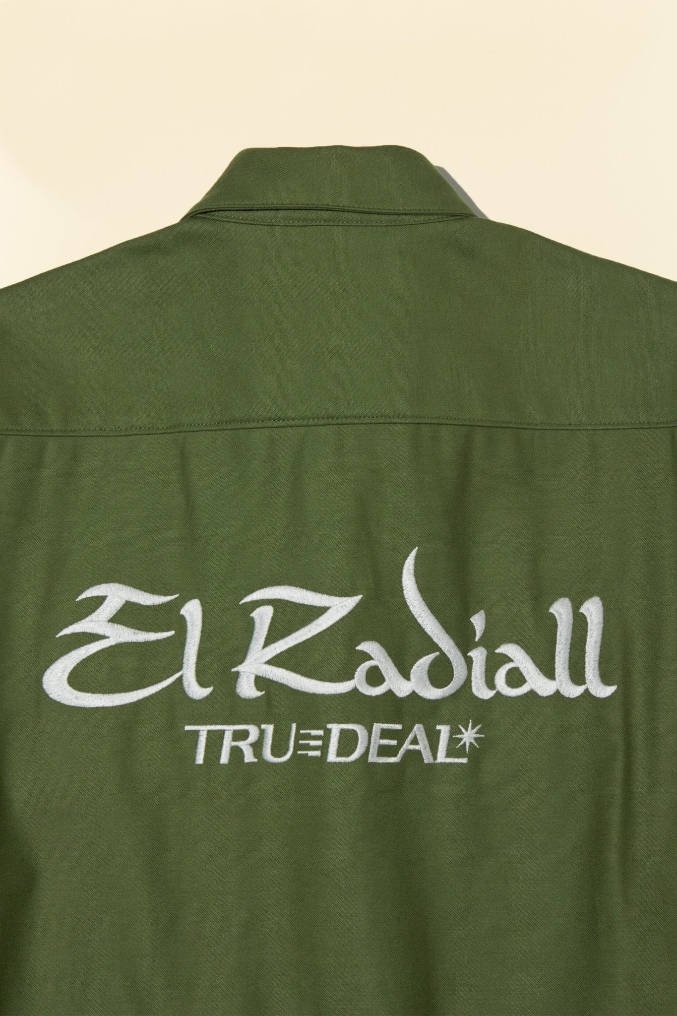 Radiall Hammond Open Collared L/S Shirt - Military Green - Image 5