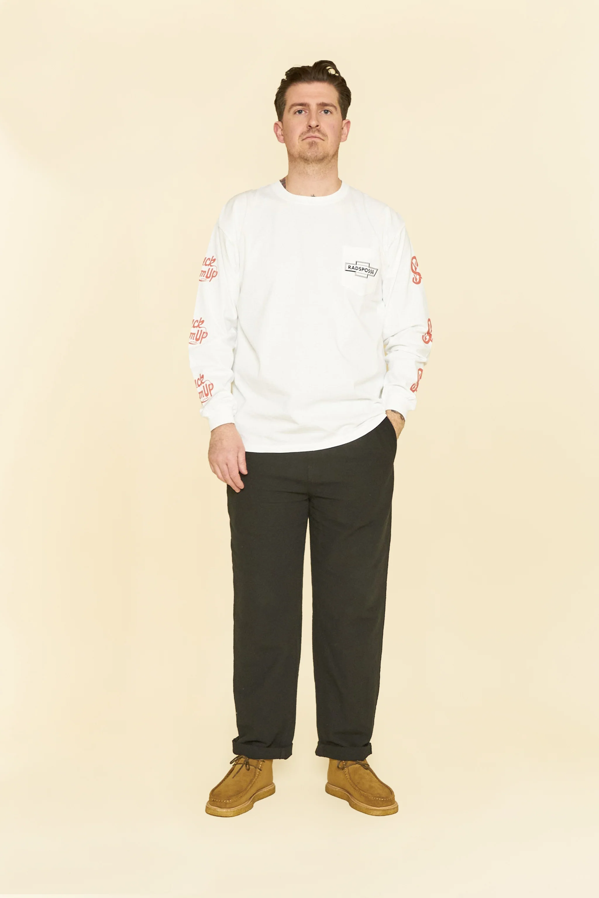 Radiall Posse L/S T-Shirt - White - Image 2