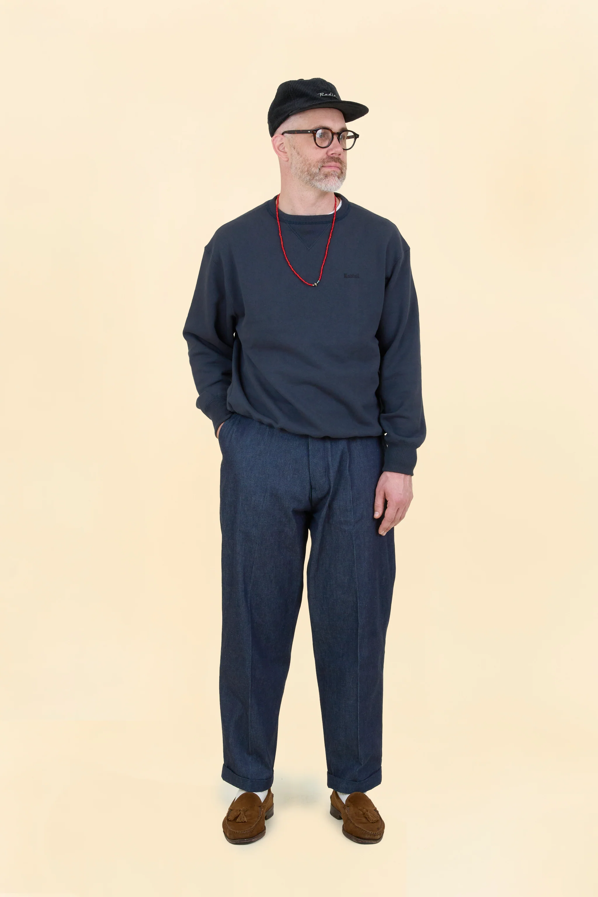 Radiall Sidevalve Loopwheel Sweatshirt - Ink Black - Image 2