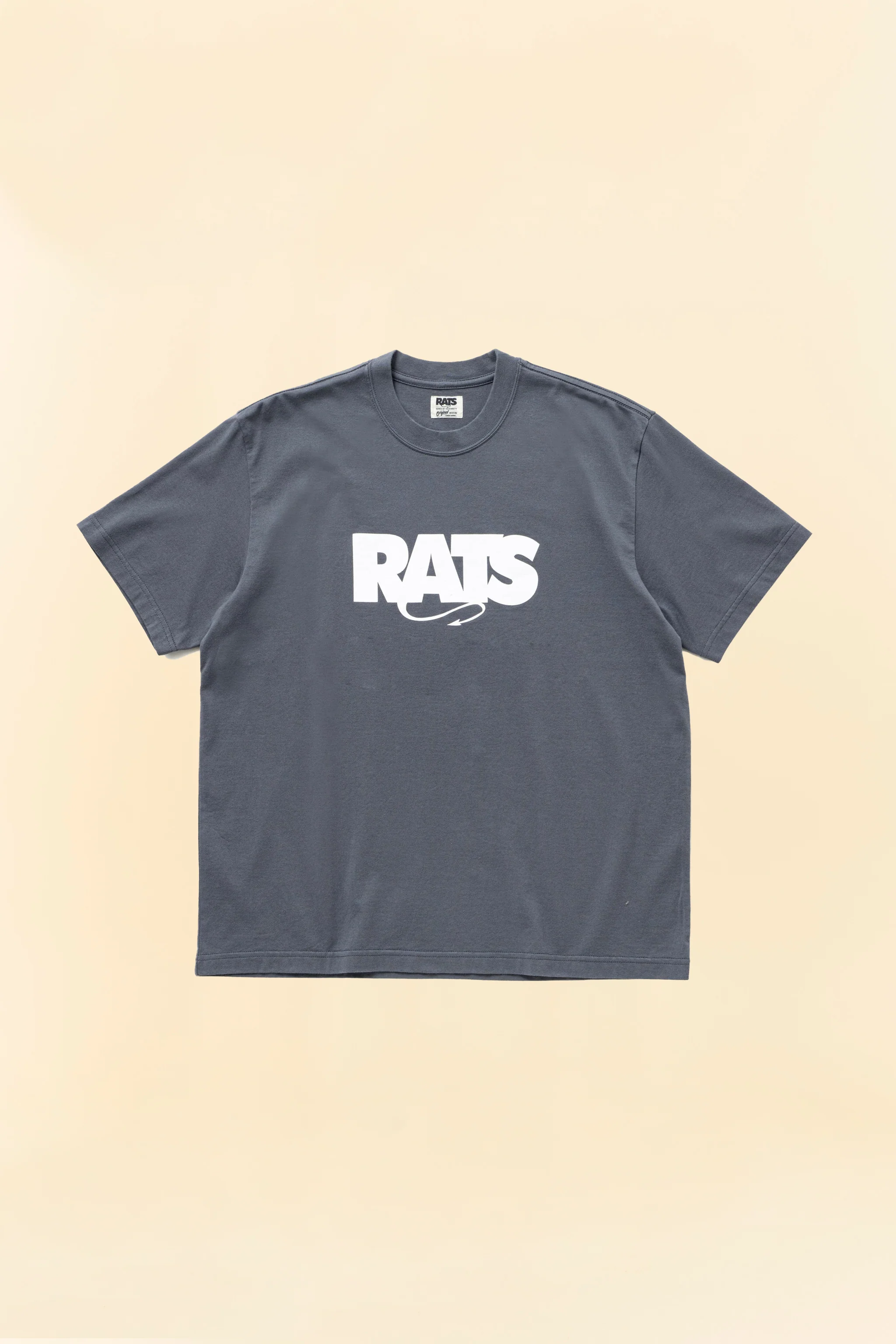 Rats Box Logo T-Shirt - Charcoal