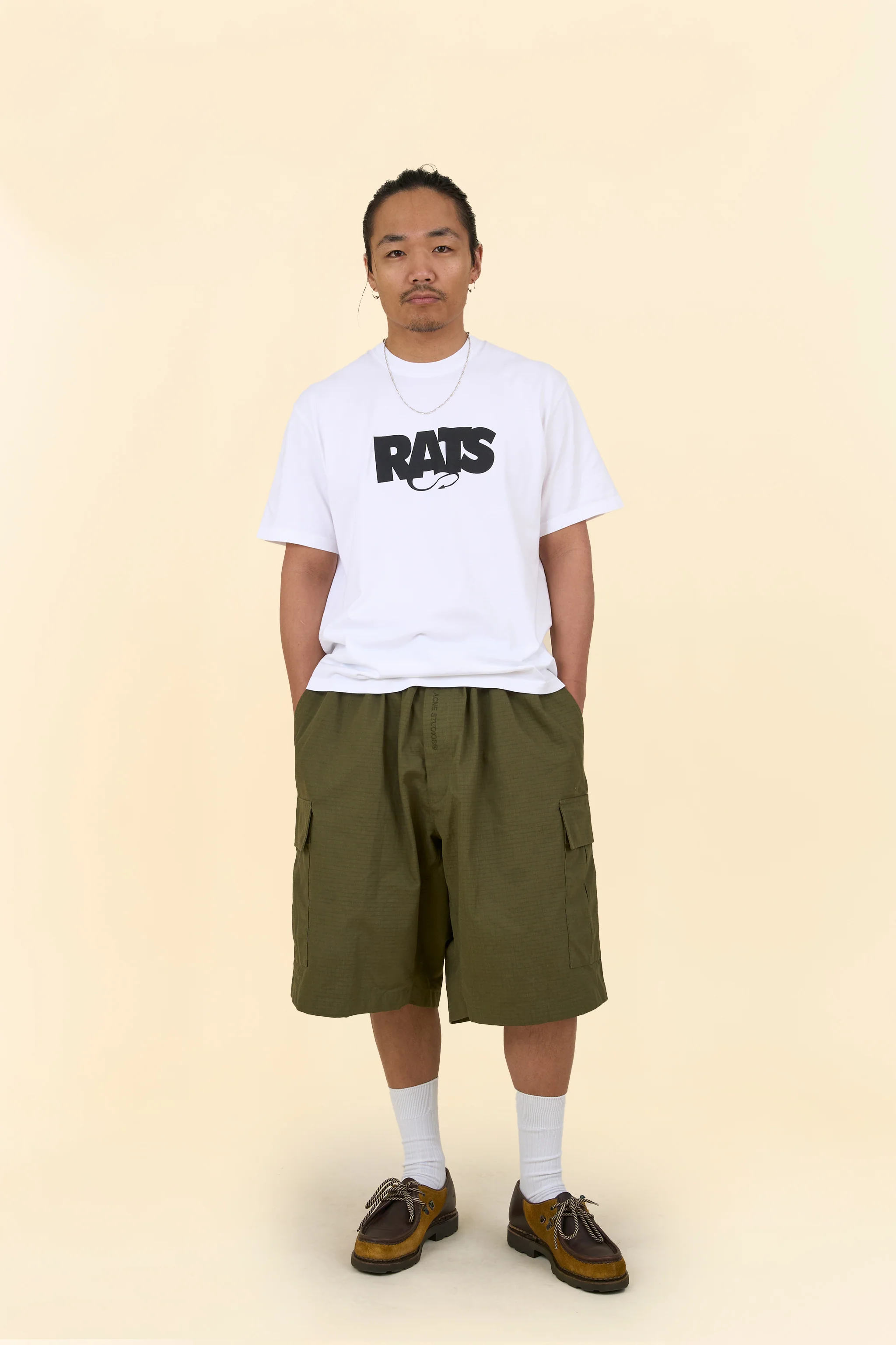 Rats Box Logo T-Shirt - White - Image 2
