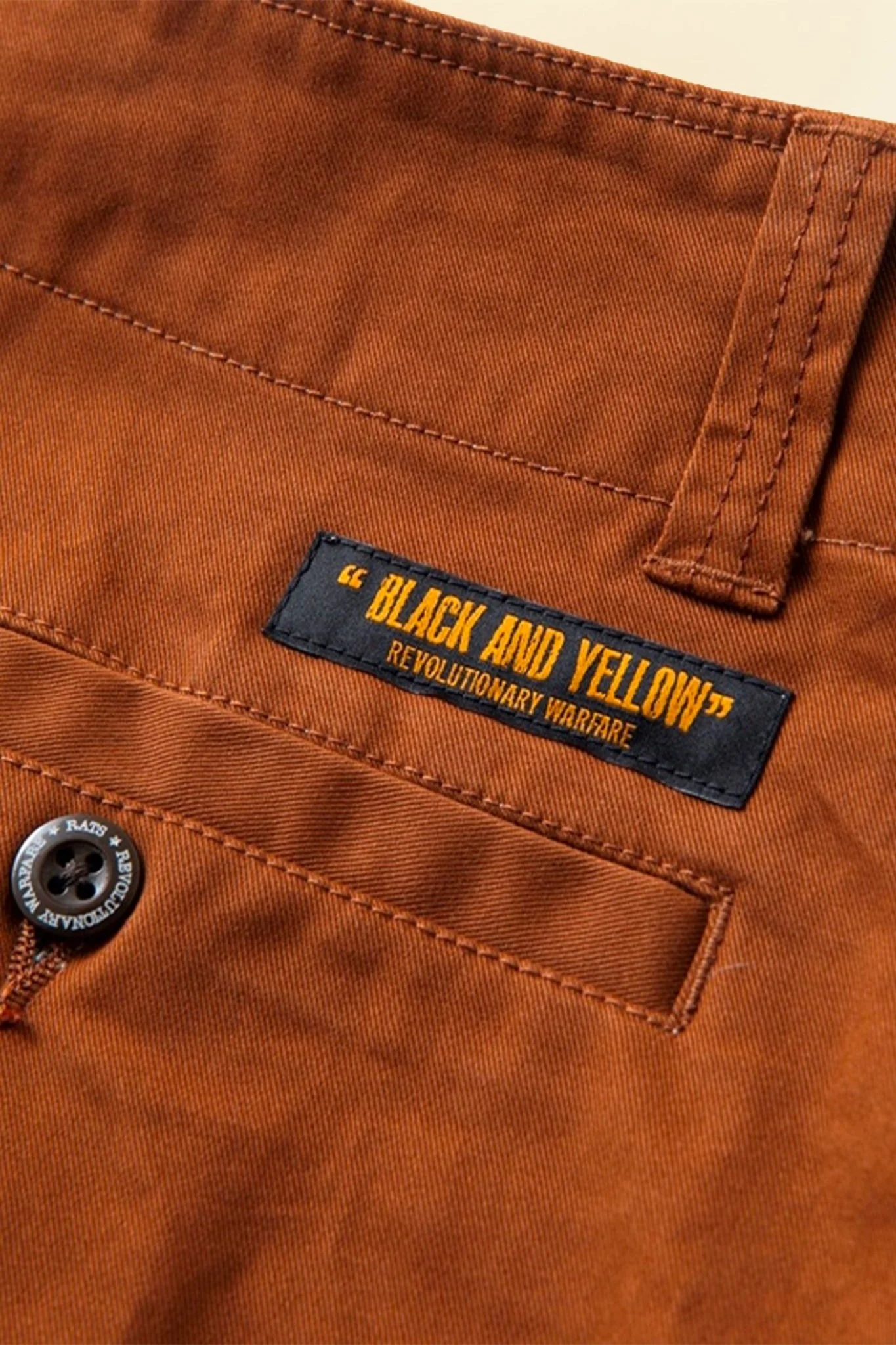 Rats Chino Pants Slim - Brown - Image 3