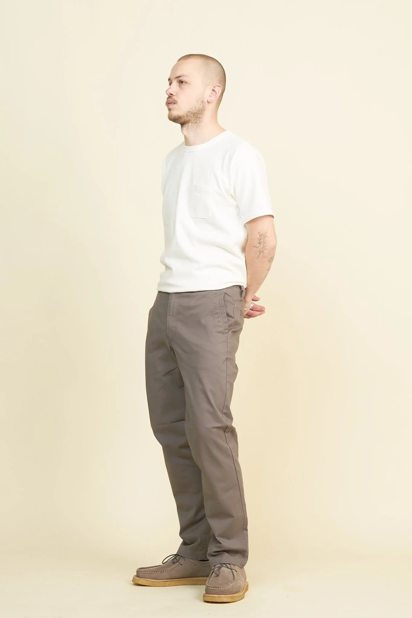 Rats Chino Pants Slim - Grey - Image 3