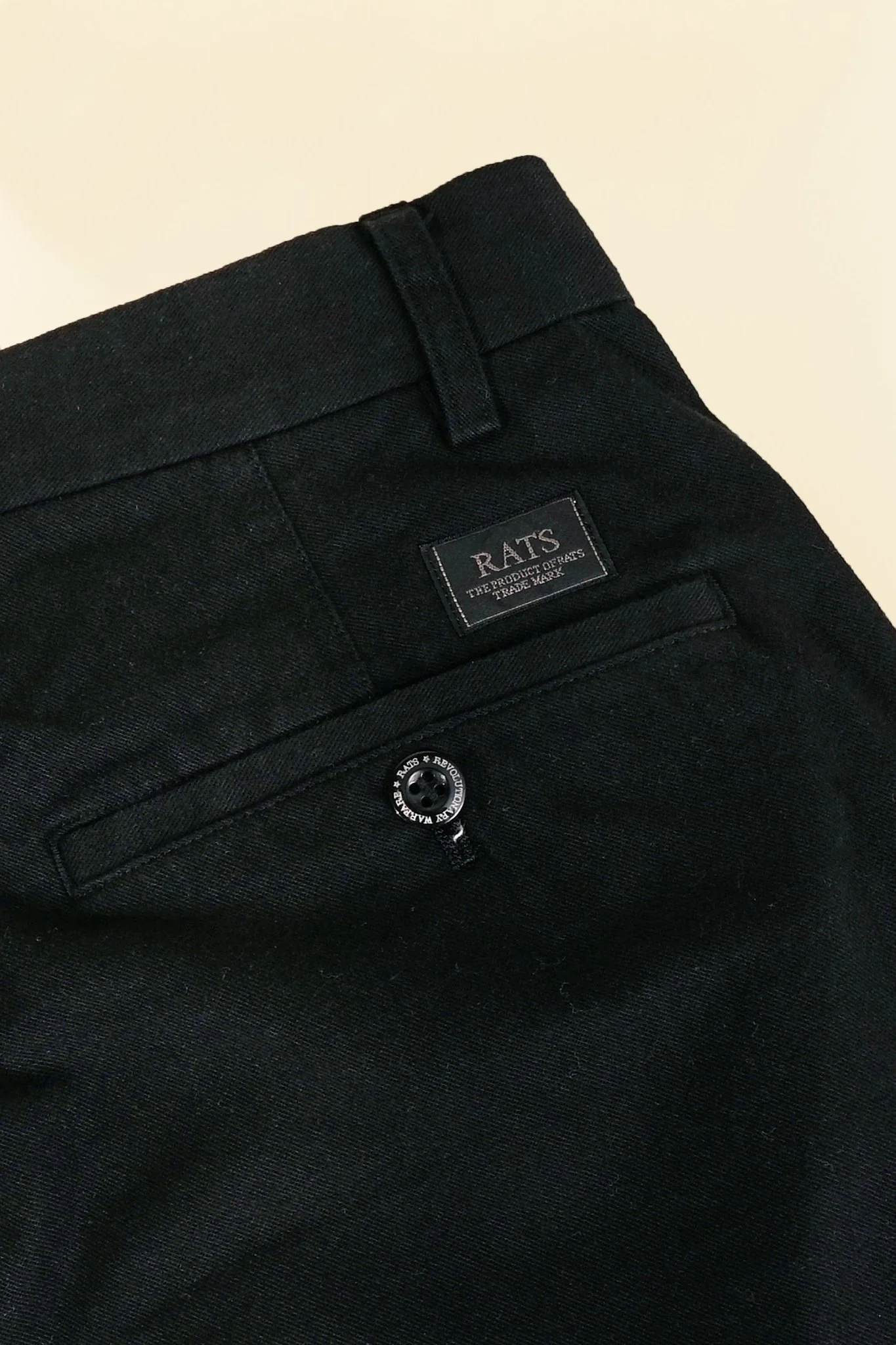 Rats Chino Short - Black - Image 5
