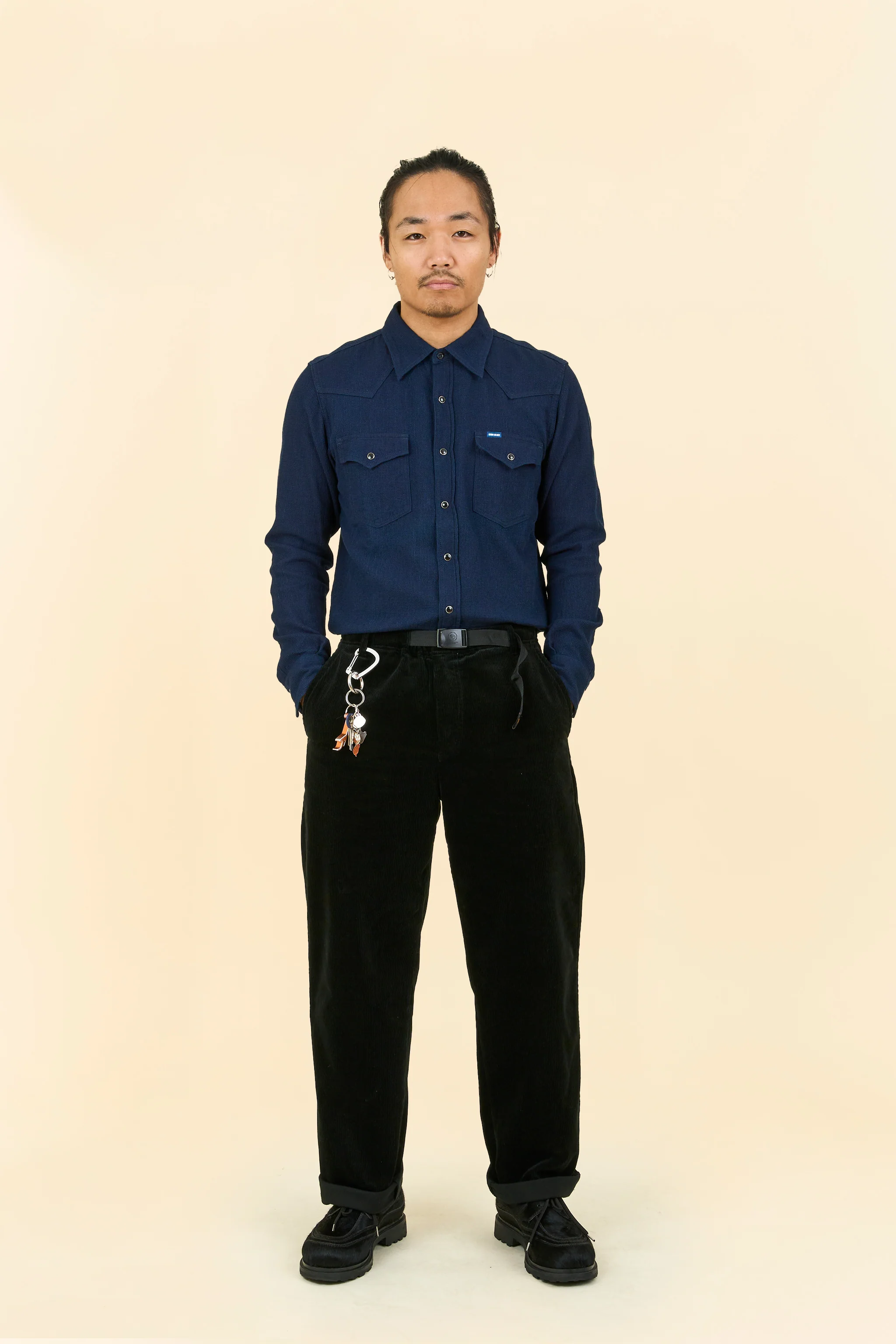 Rats Corduroy Easy Pant - Black - Image 2