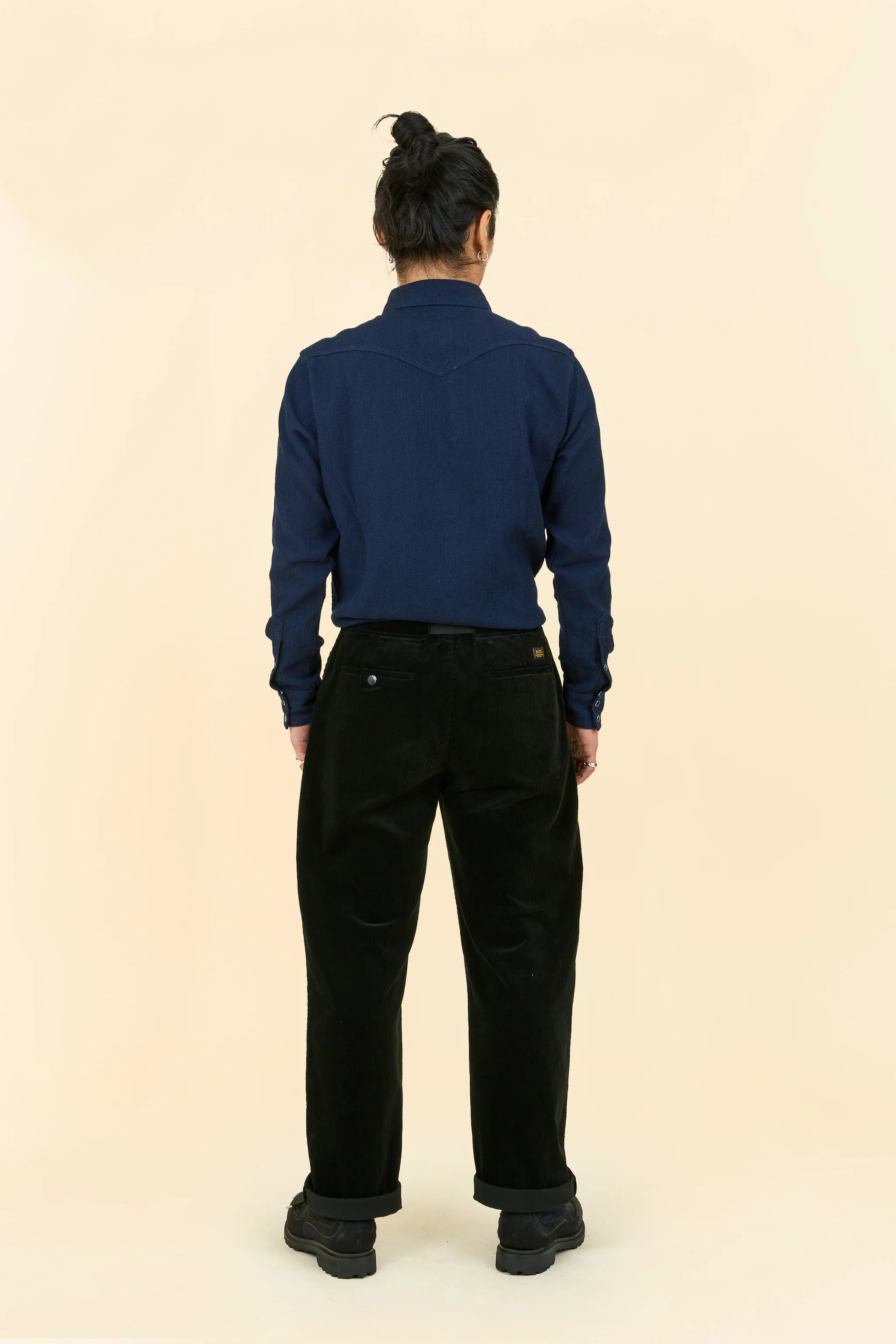 Rats Corduroy Easy Pant - Black - Image 4