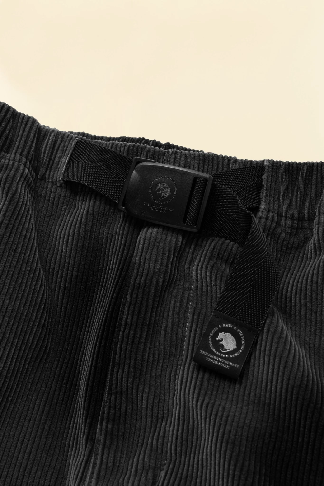 Rats Corduroy Easy Pant - Black - Image 5