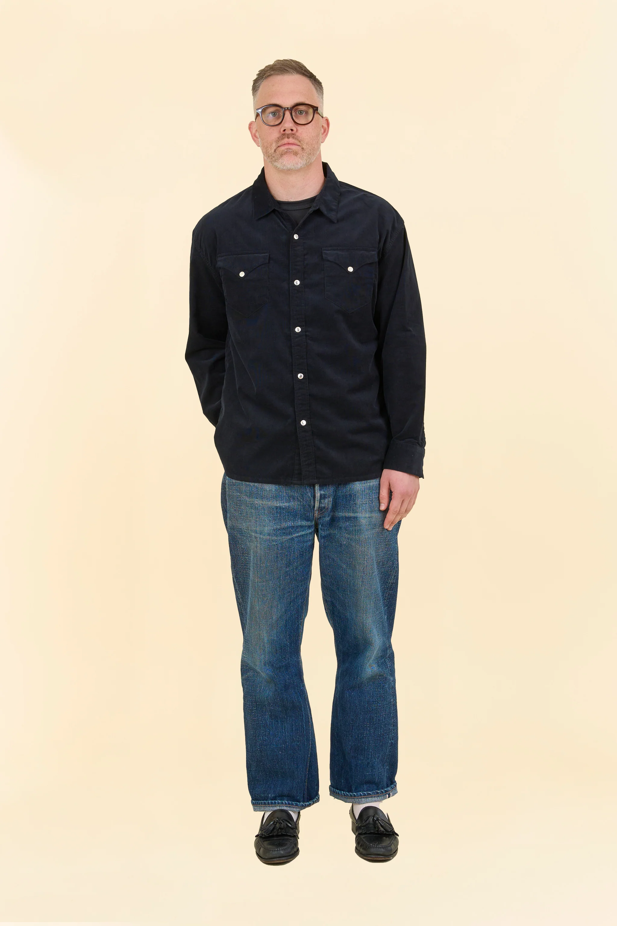 Rats Corduroy Shirt - Black - Image 2