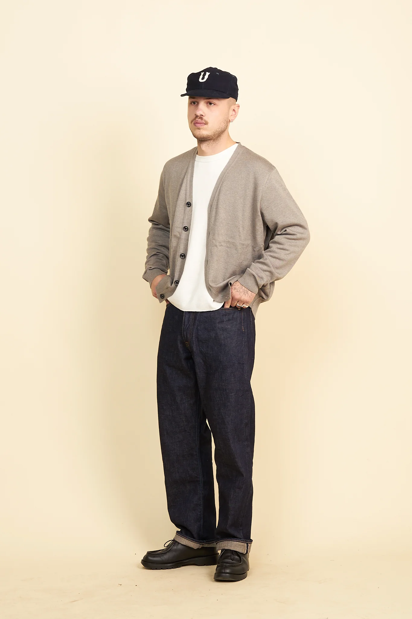 Rats High Gauge Cardigan - Grey - Image 2