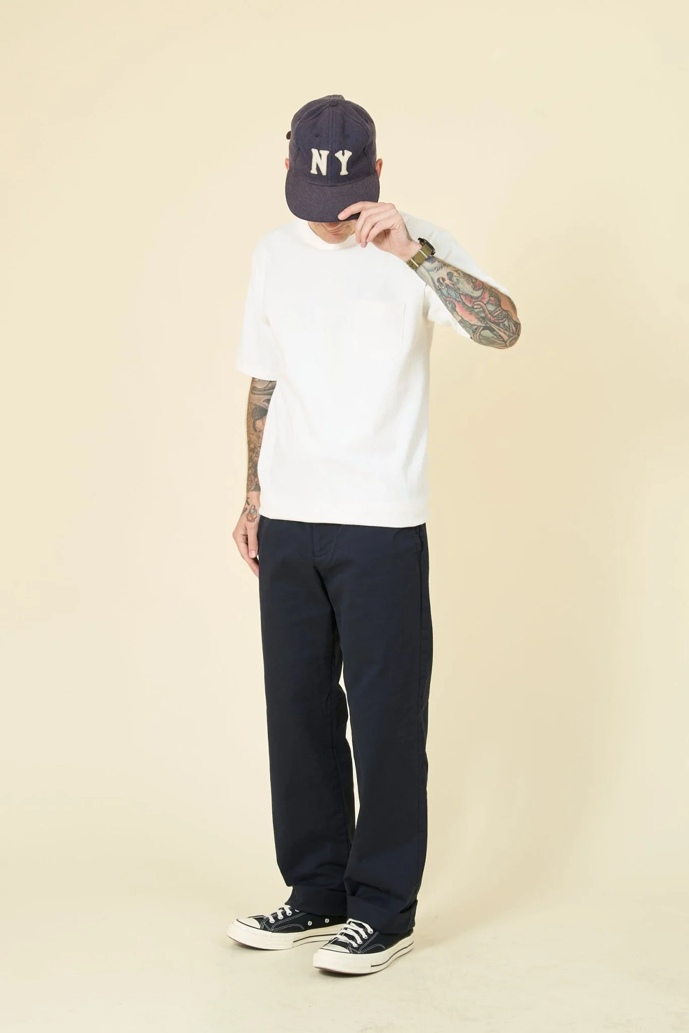 Rats LL Chino Pants - Navy - Image 4