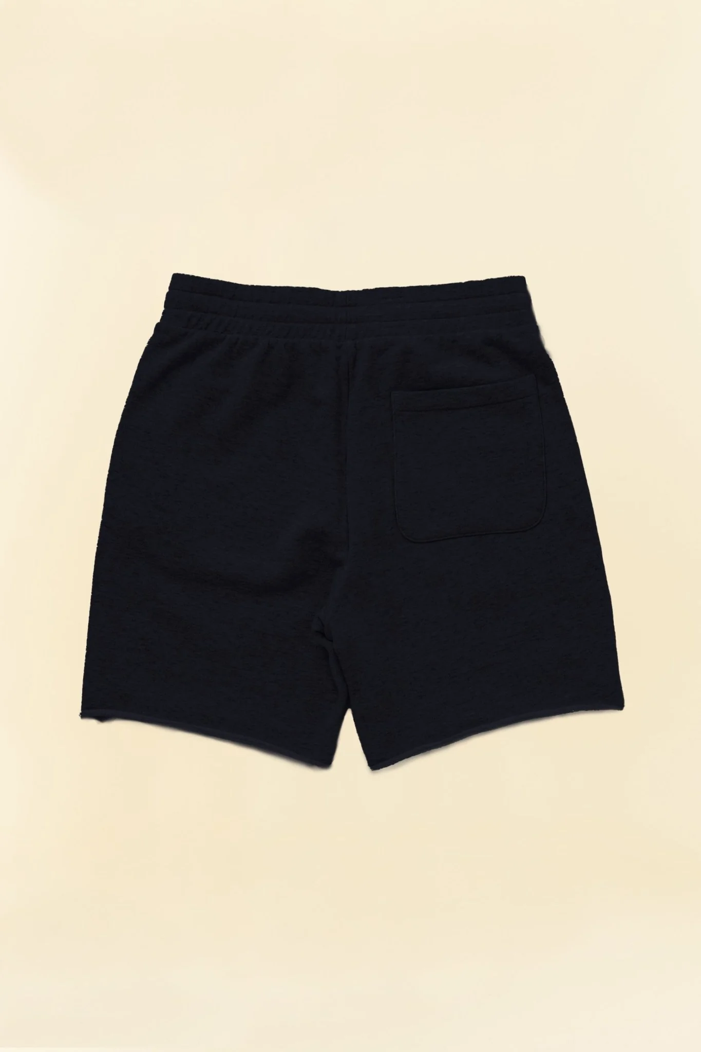Rats Cut Off Sweat Short - Black - Image 7
