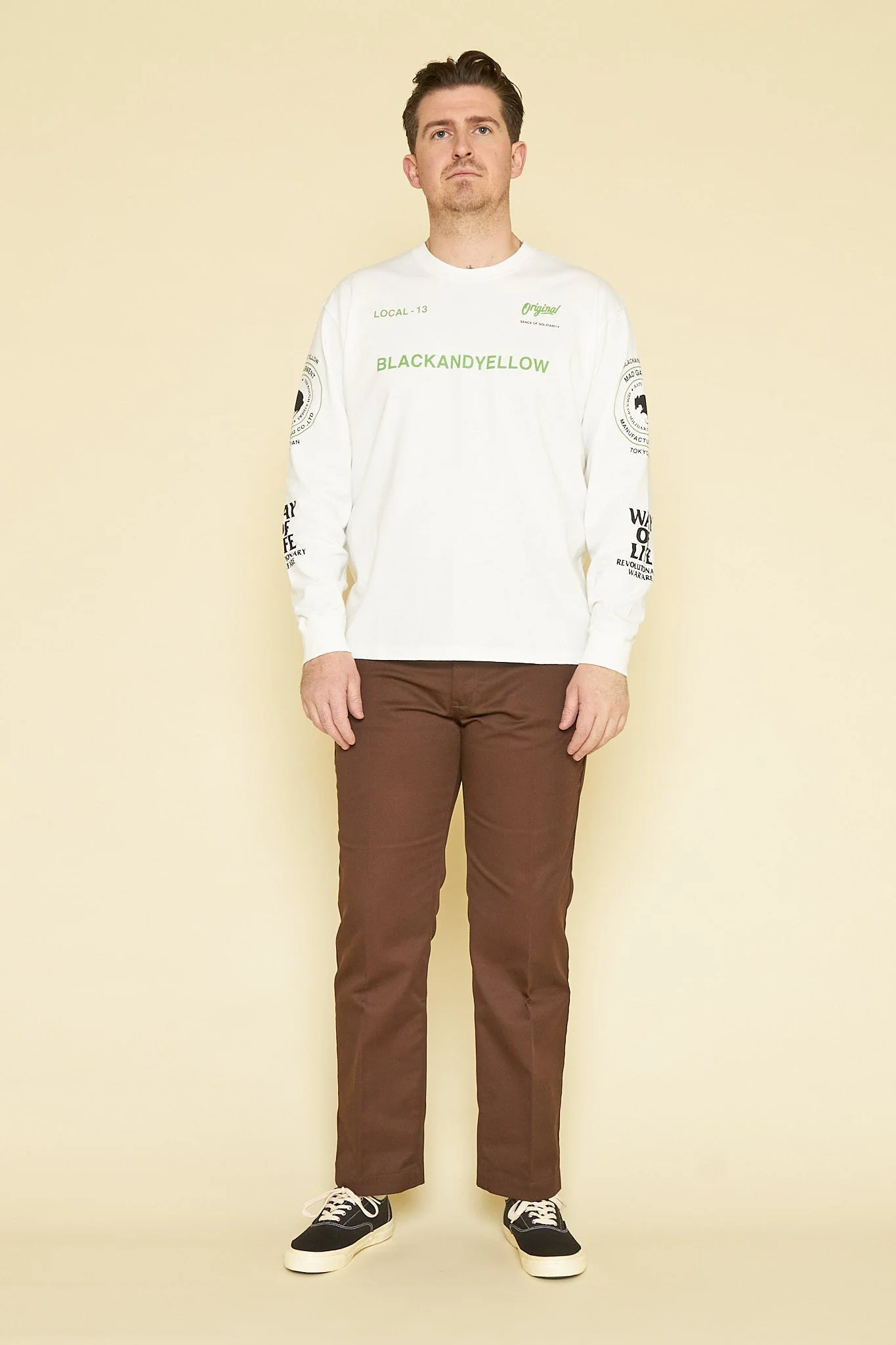Rats Two Wheel Long Sleeve - White / Green - Image 2