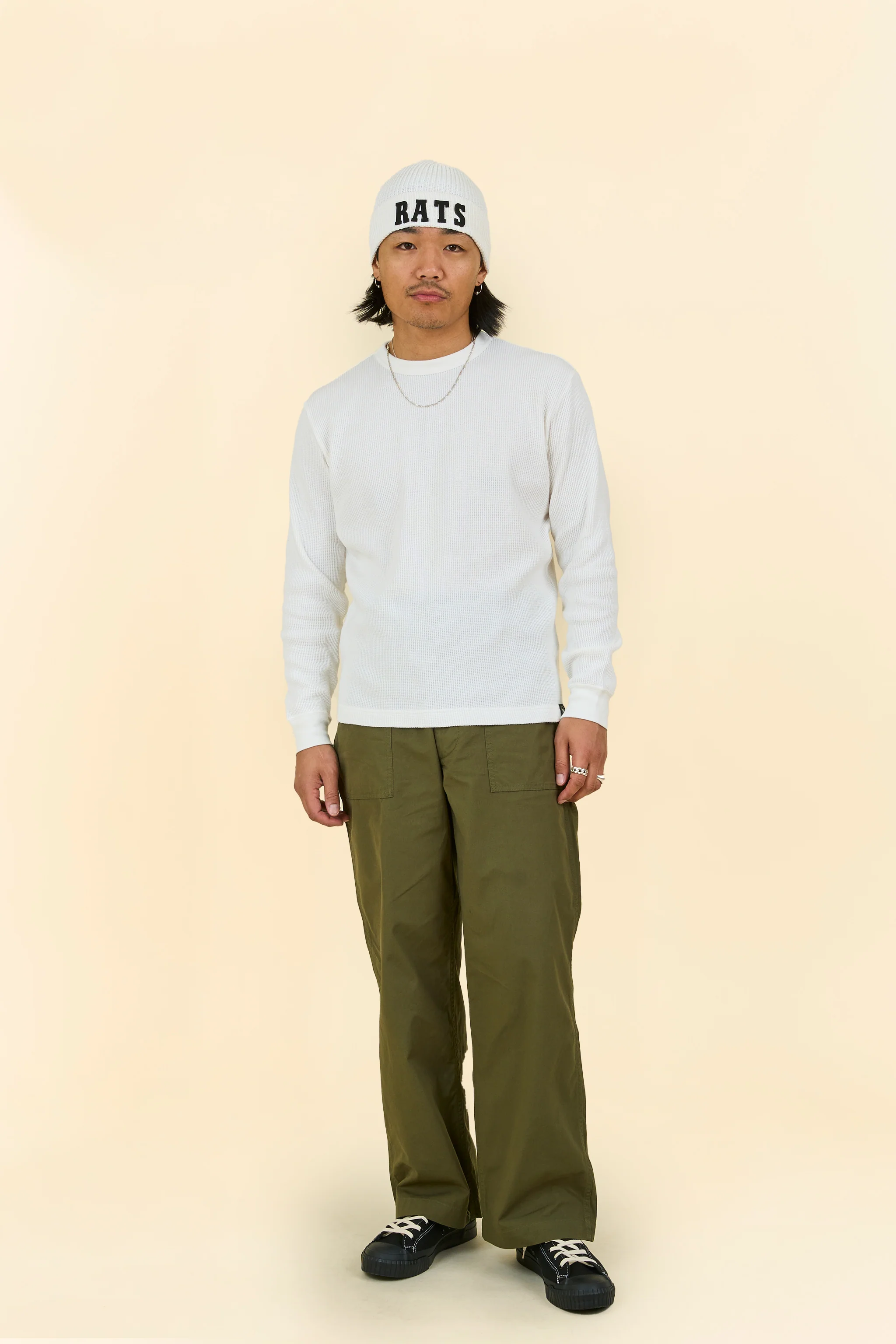 Rats Waffle Thermal - White - Image 2