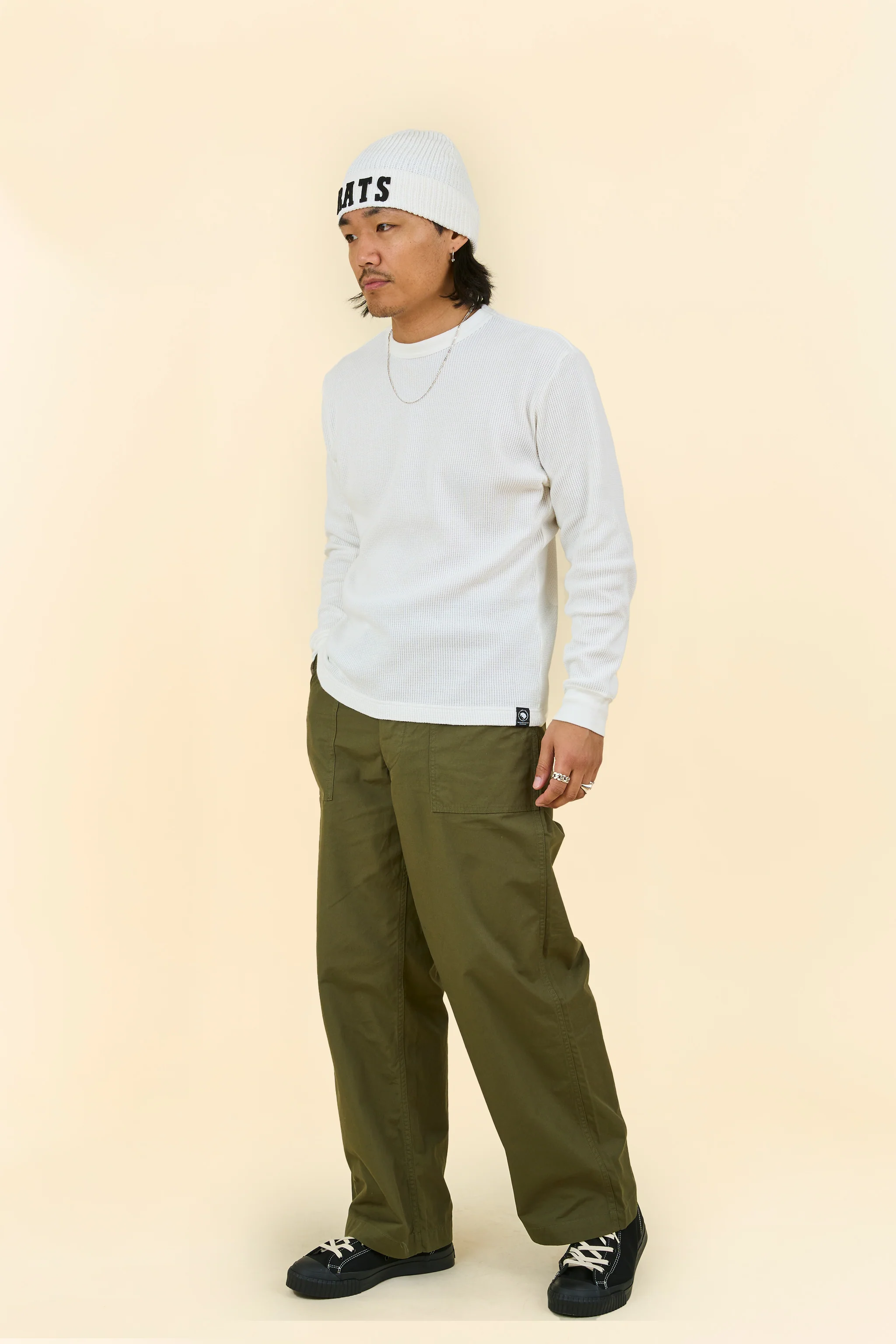 Rats Waffle Thermal - White - Image 3
