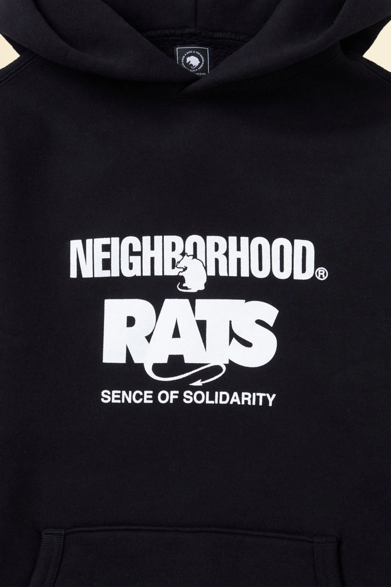 Rats x Neighborhood Hooded Sweatshirt - Black - Image 3
