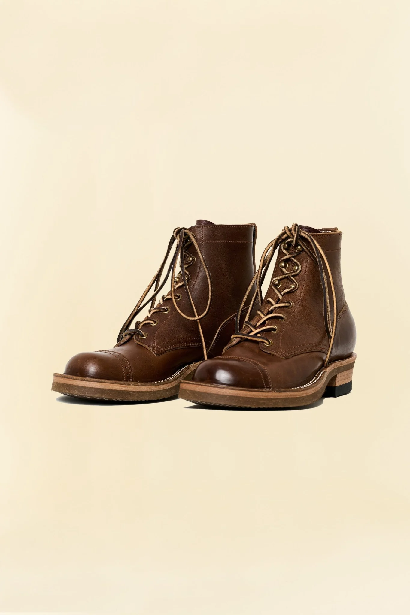 Rolling Dub Trio ROOTS 6" Toe Cap - Brown Horsebutt