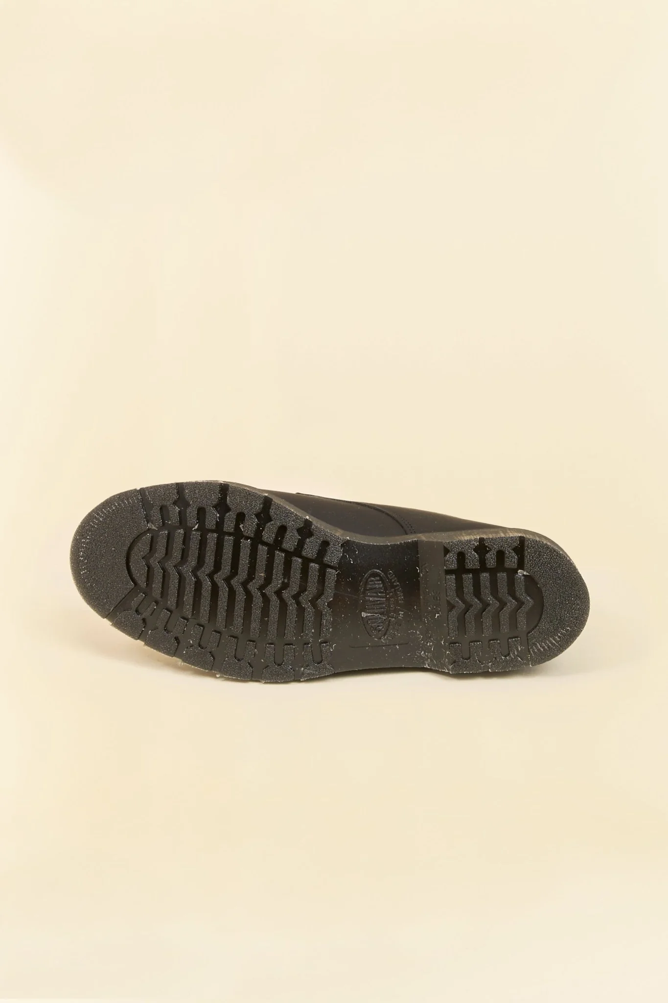 Solovair 3 Eye Gibson Shoe - Black Greasy - Image 6