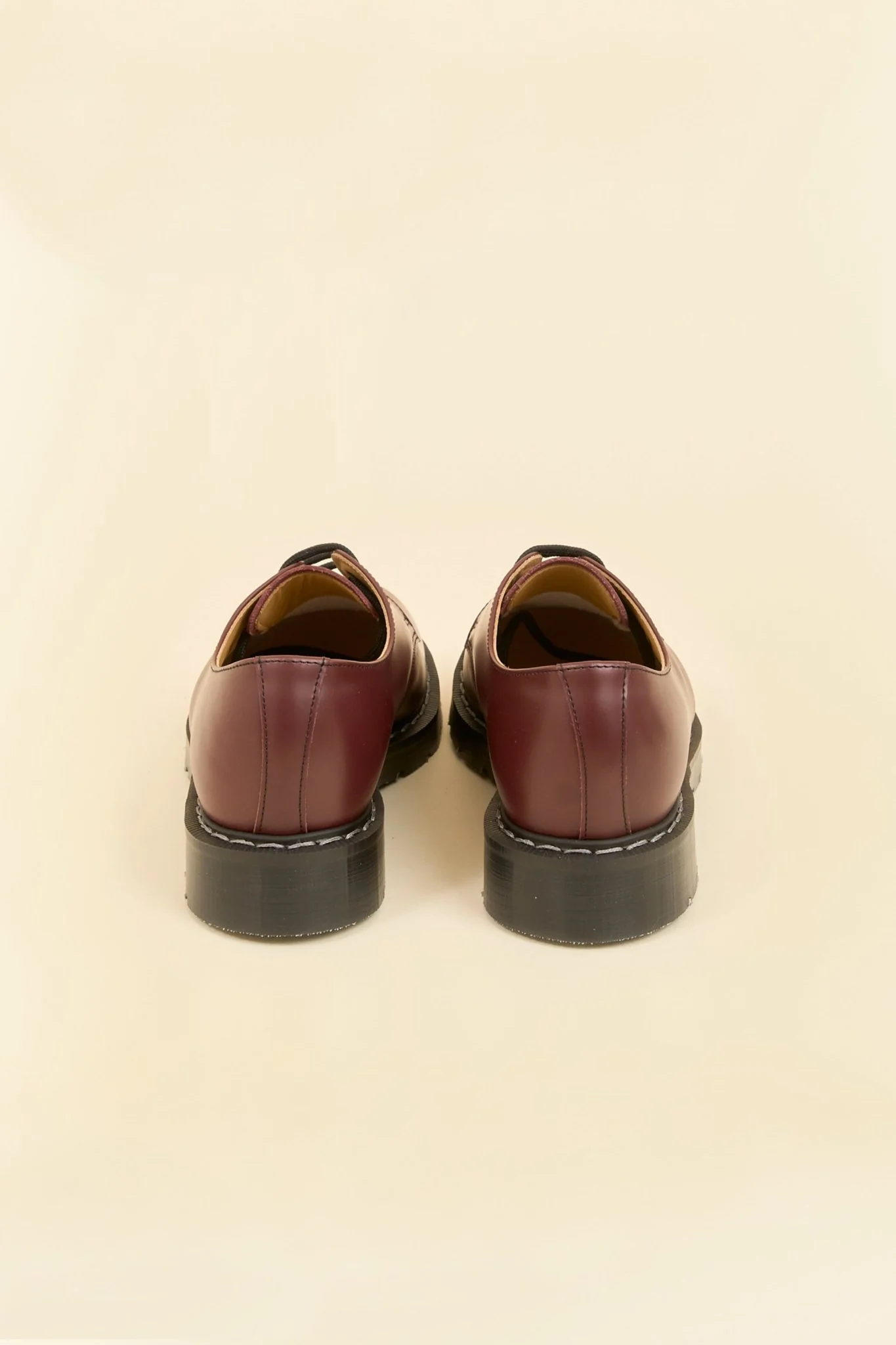 Solovair 3 Eye Gibson Shoe - Oxblood - Image 5