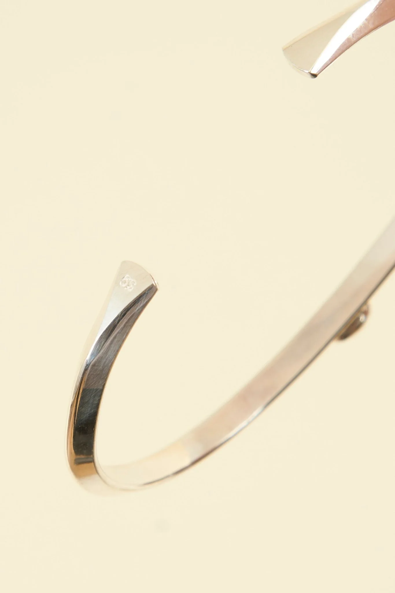 SunKu Triangle Bangle Small - Silver / Turquoise - Image 4