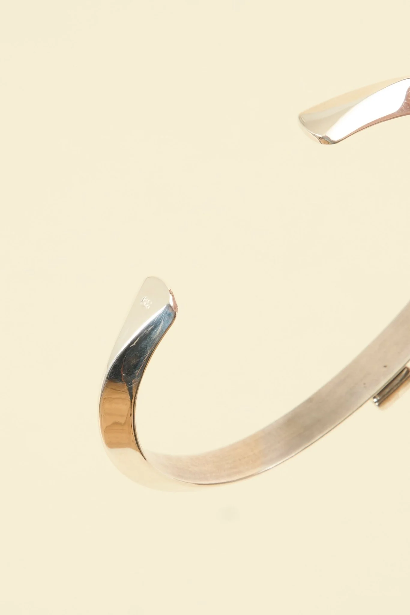 SunKu Triangle Bangle - Silver / Turquoise - Image 4